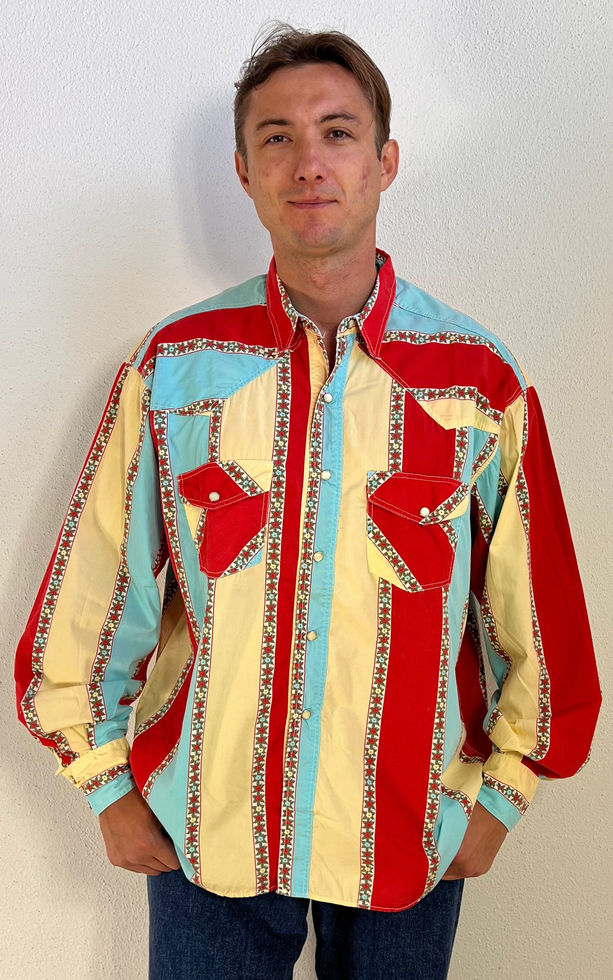 Vintage 90s MENS Replay Western Shirt