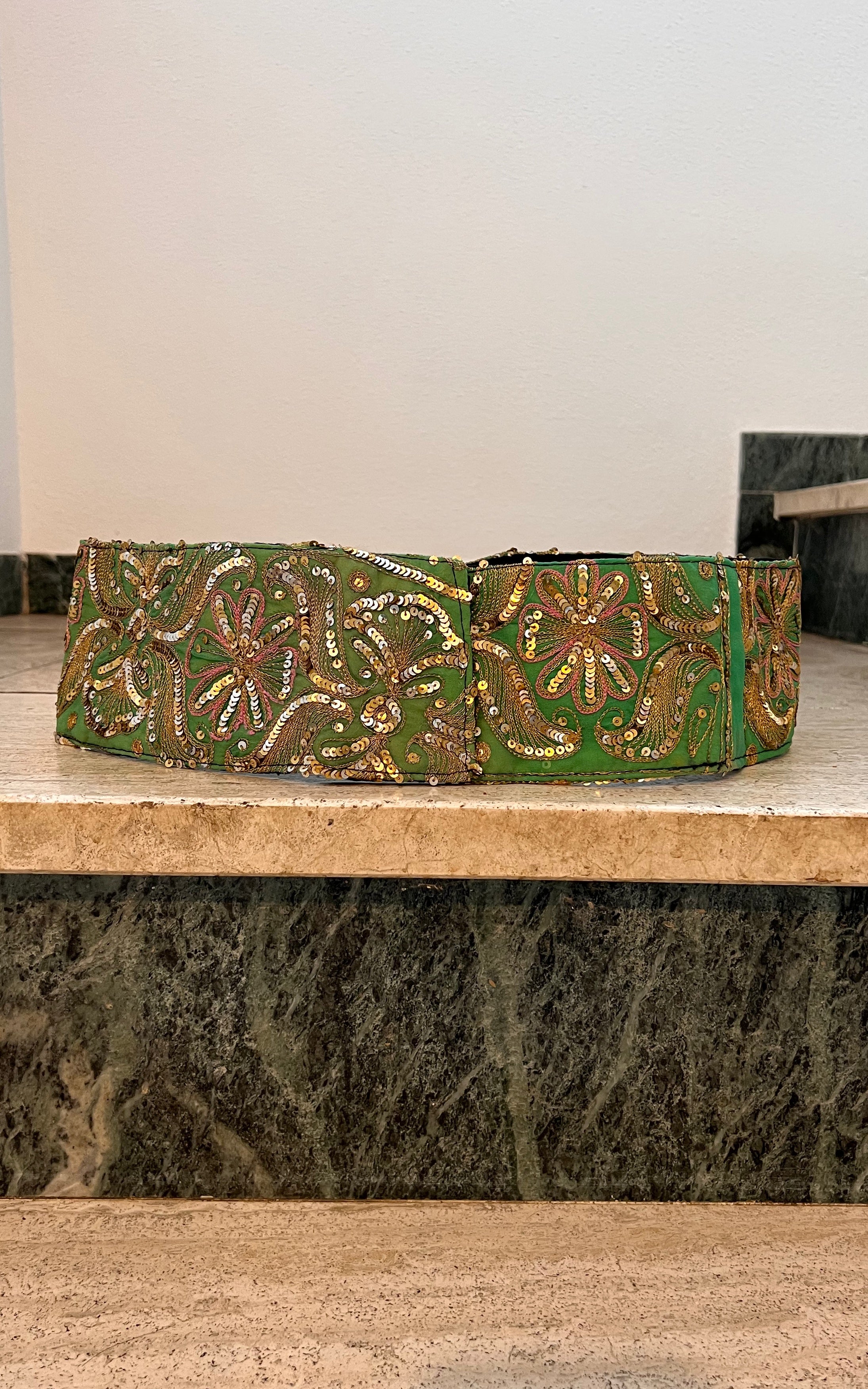 Vintage 70s Embroidery Belt