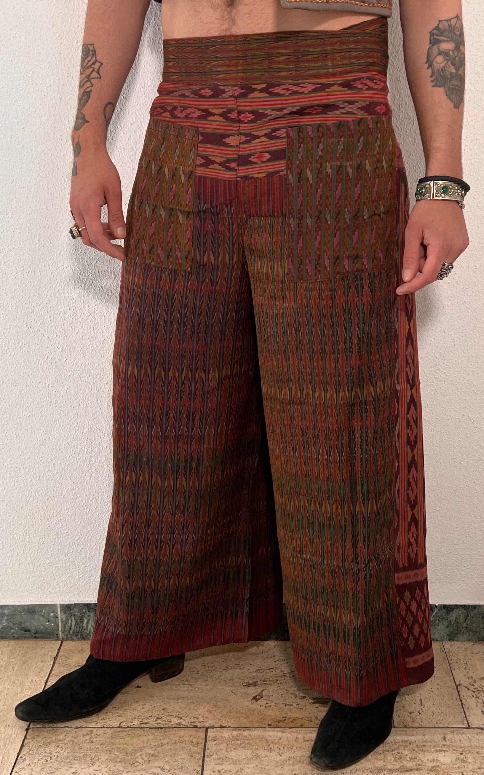 Vintage MENS Deadstock Silk Wrap Pants