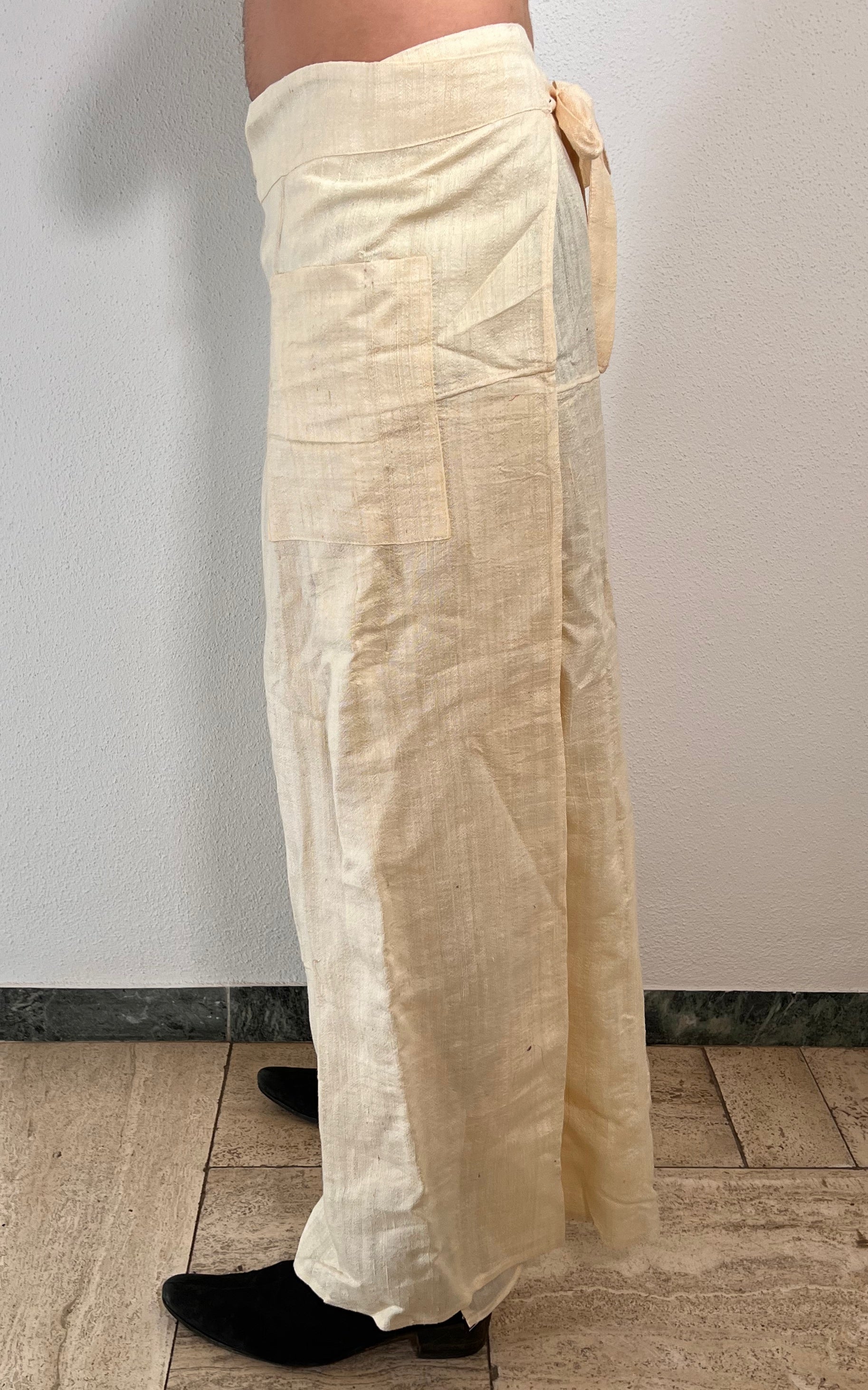 Vintage MENS Deadstock Raw Silk Pants
