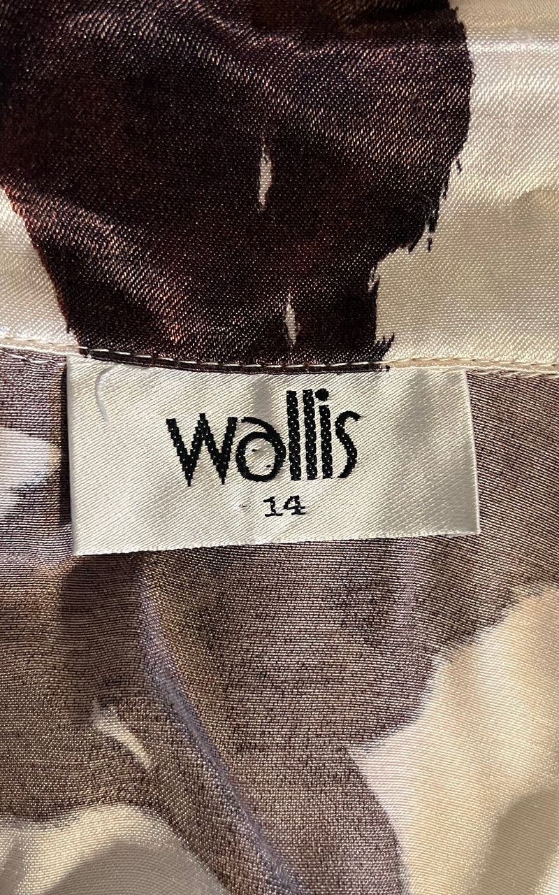 Vintage Wallis Cow Print Satin Blouse