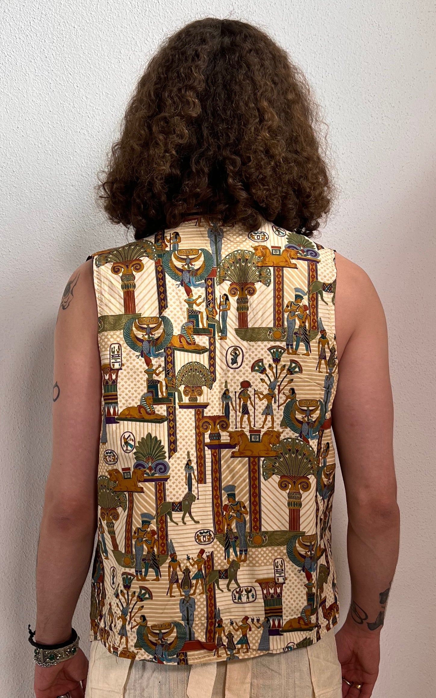 Vintage MENS 90s Reversible Waistcoat