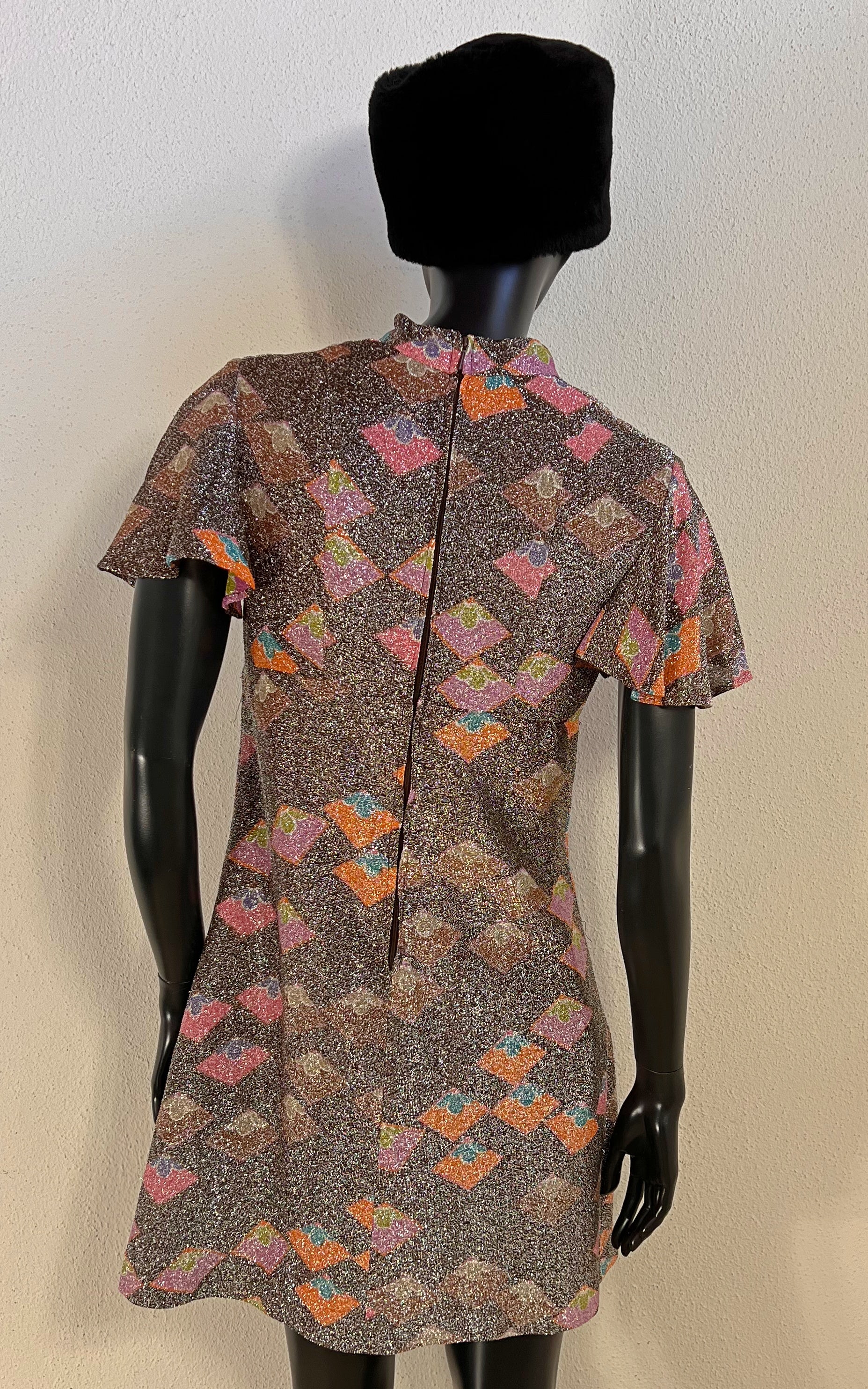 Vintage 70s Mini Glitter Dress