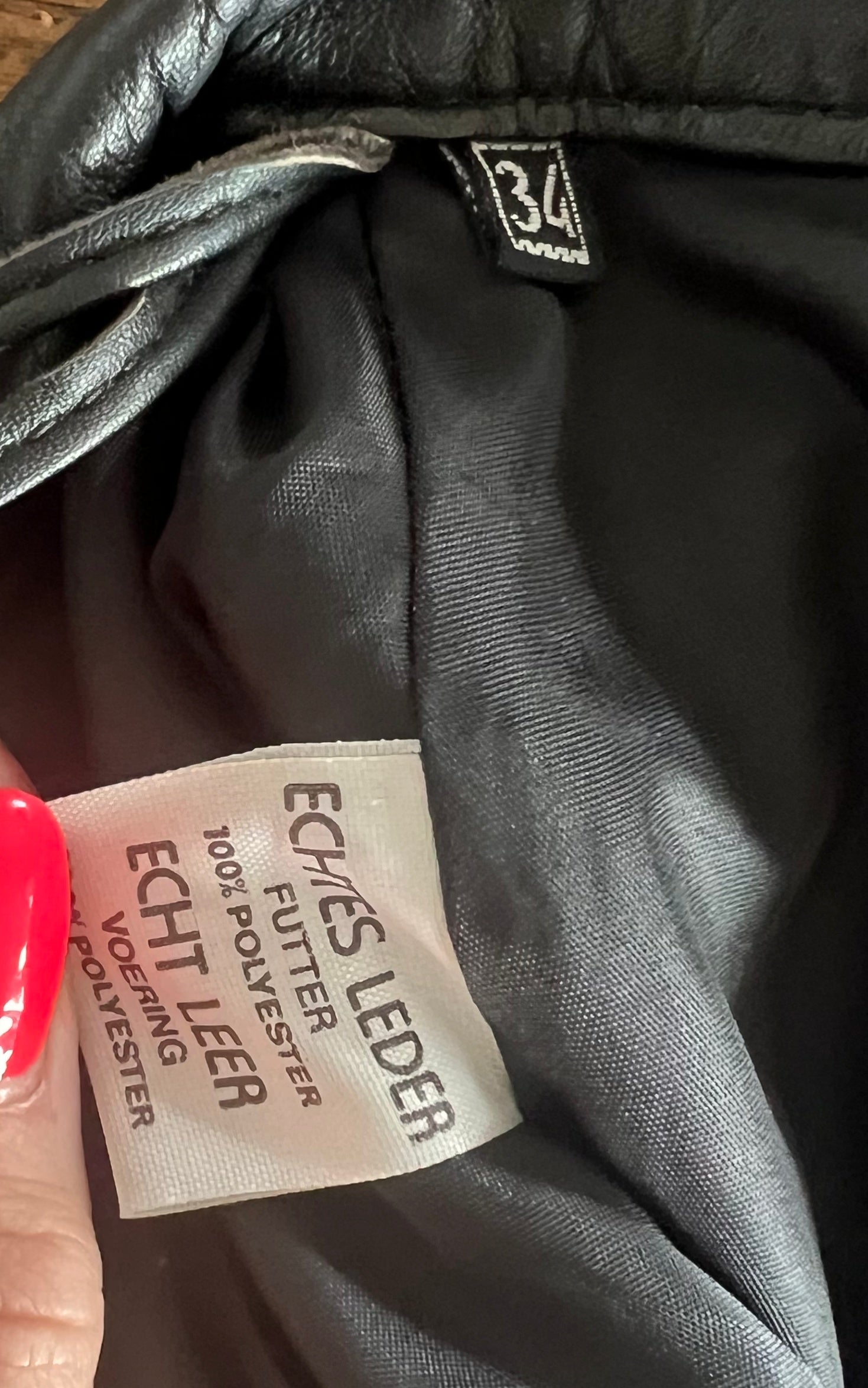 Vintage 80s Leather Skirt