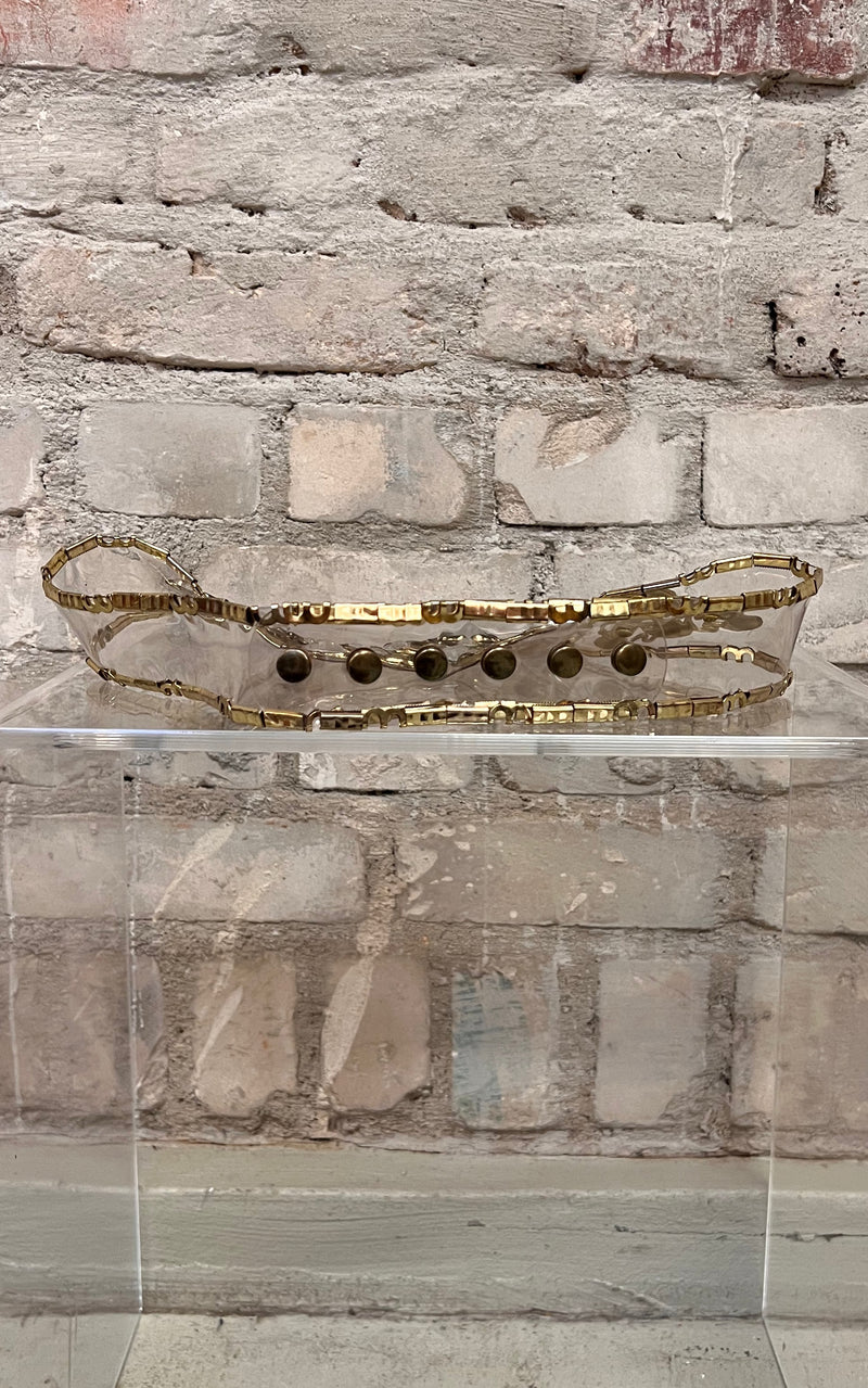 Vintage Crystal Clear Belt
