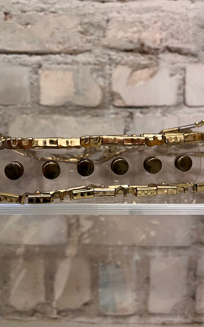 Vintage Crystal Clear Belt