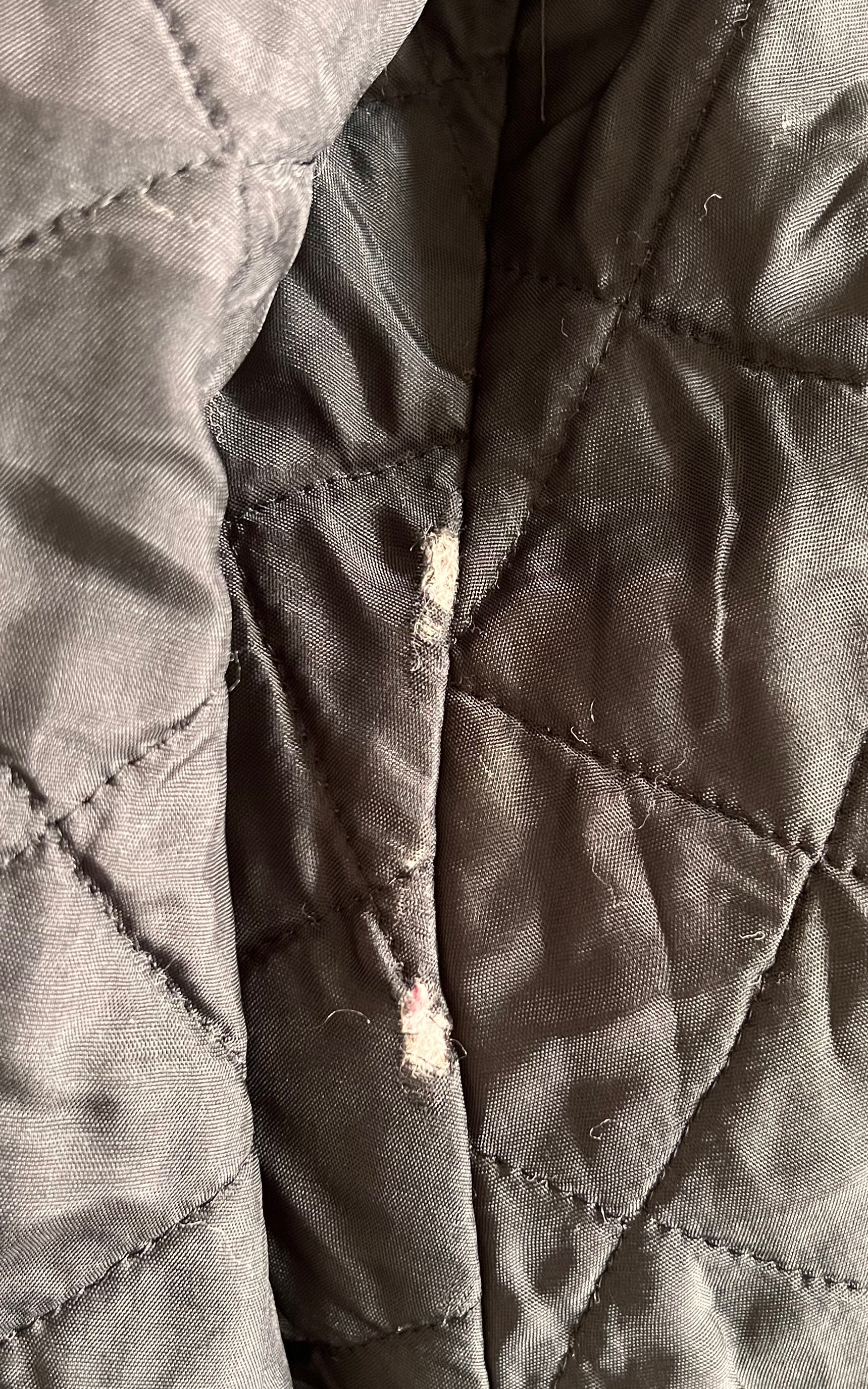 Vintage Leather Coat with Fur Trim Details