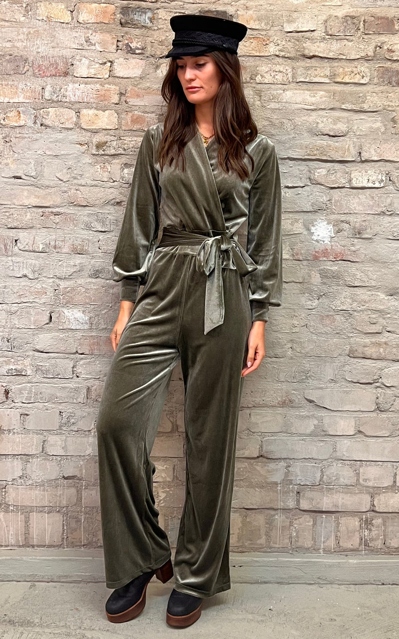 Very Cherry Emmylou Velvet Jumpsuit