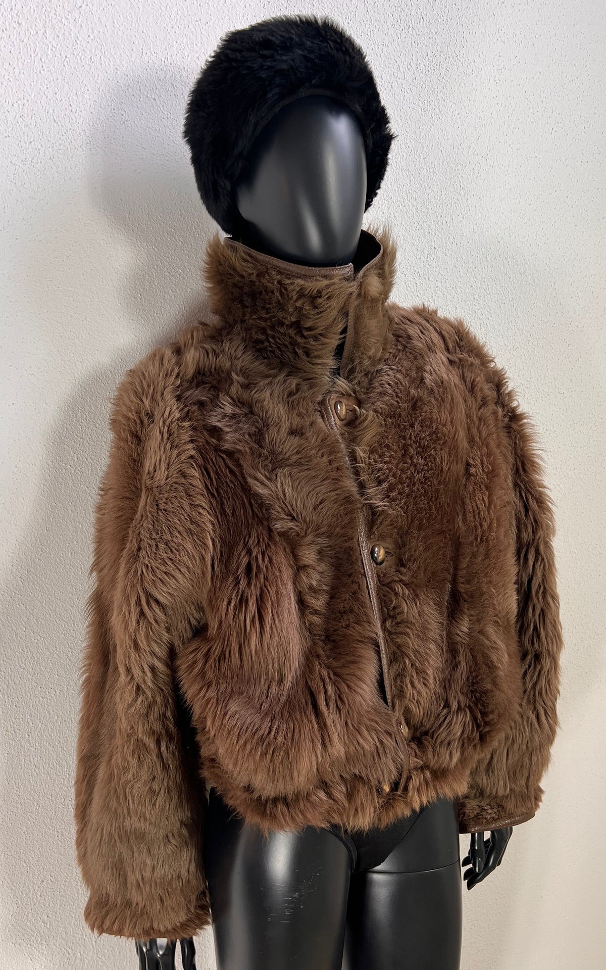 Reworked Curly Lamb Shearling Jacket