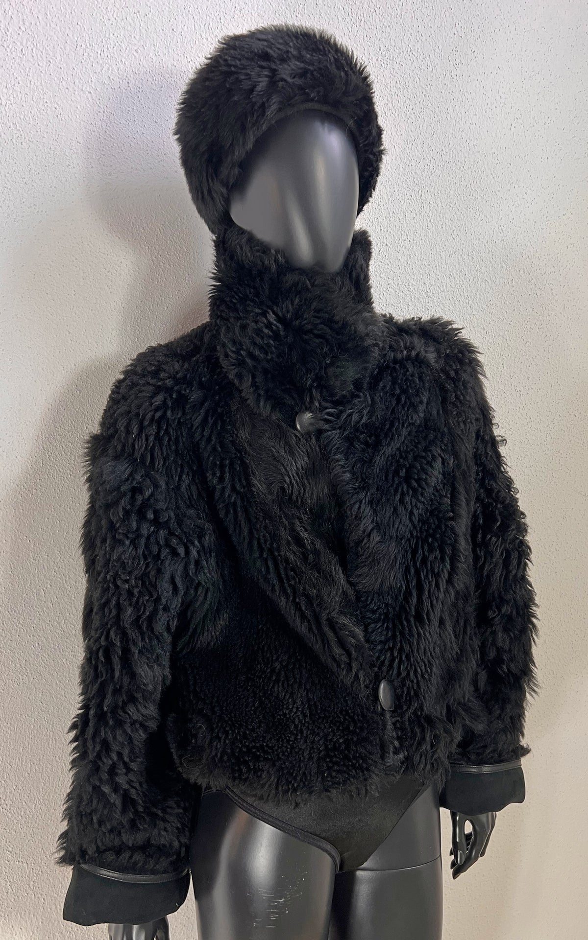 Reworked Curly Lamb Shearling Jacket