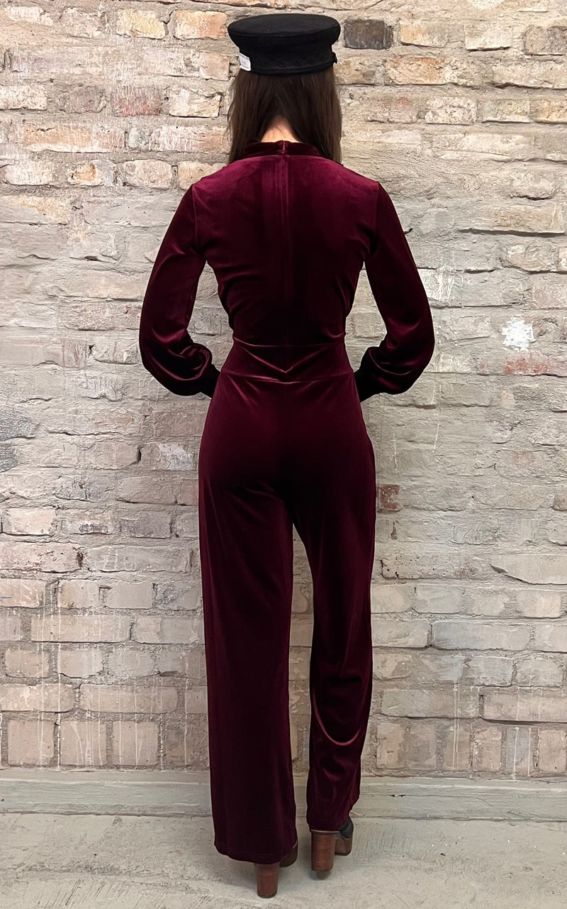 Very Cherry Emmylou Velvet Jumpsuit