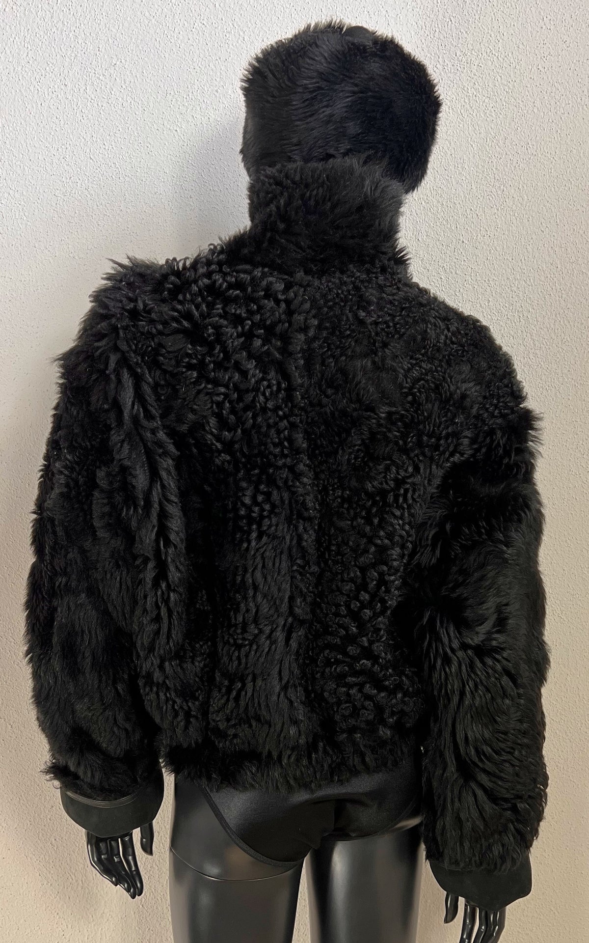 Reworked Curly Lamb Shearling Jacket