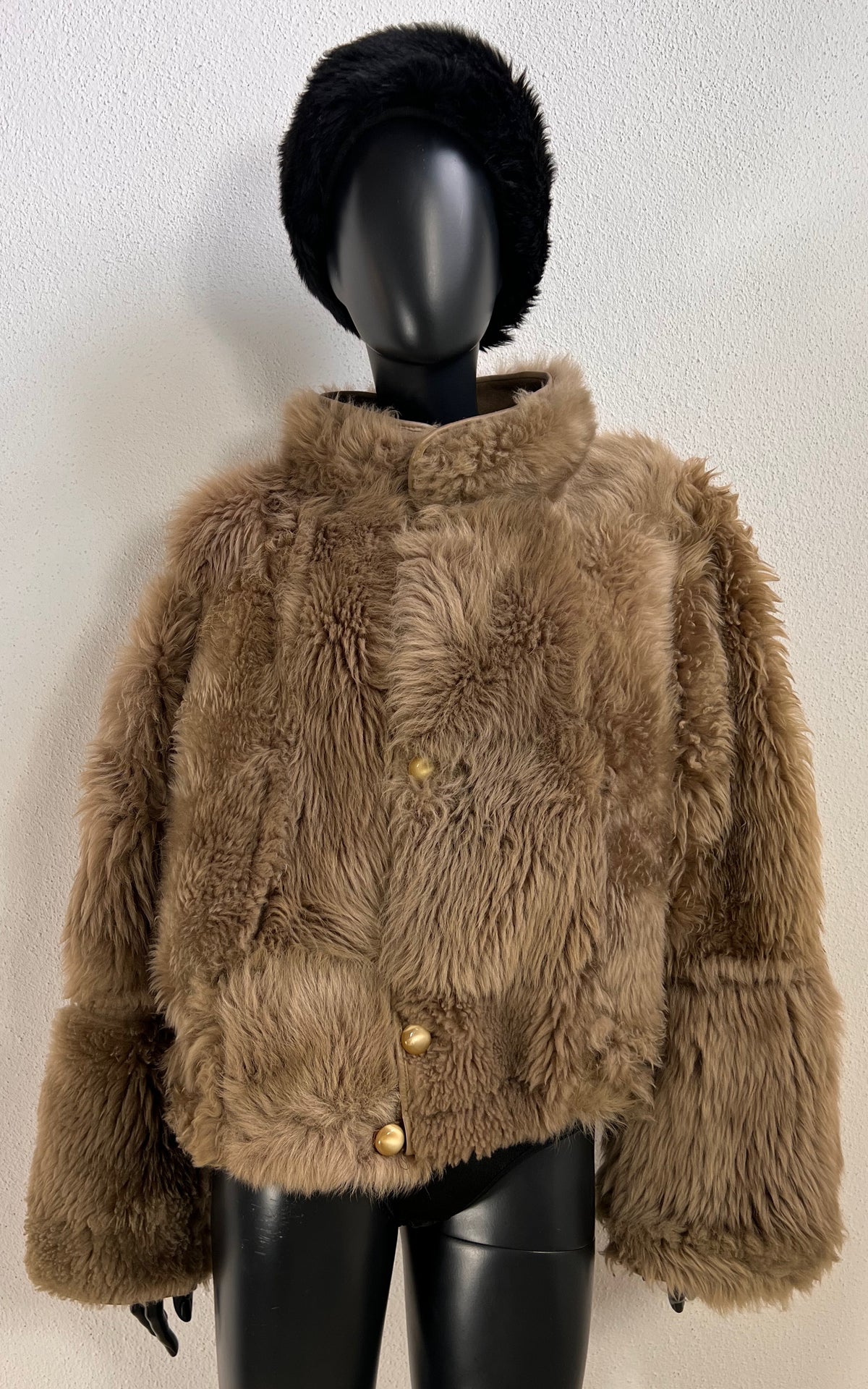 Reworked Curly Lamb Shearling Jacket