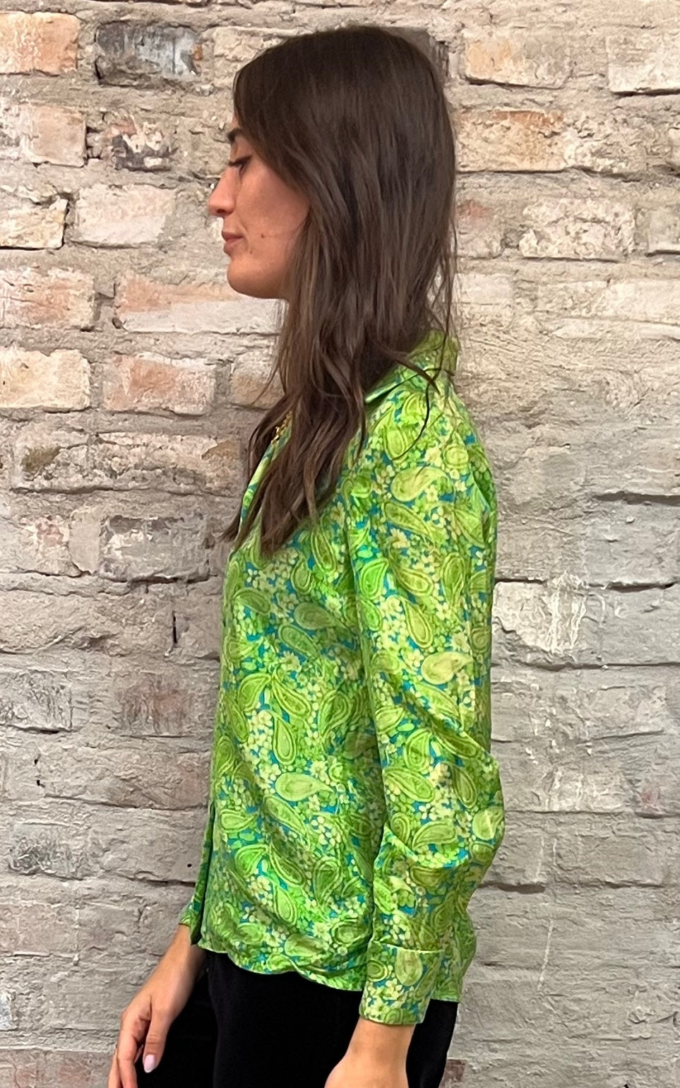 Vintage 70s Silk Blouse