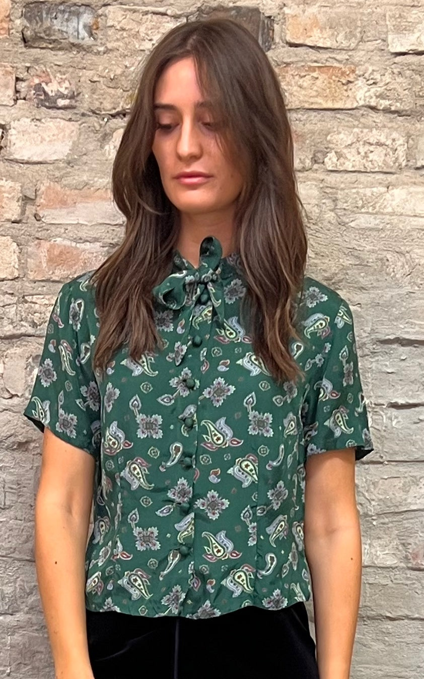 Vintage Pussy Bow Blouse