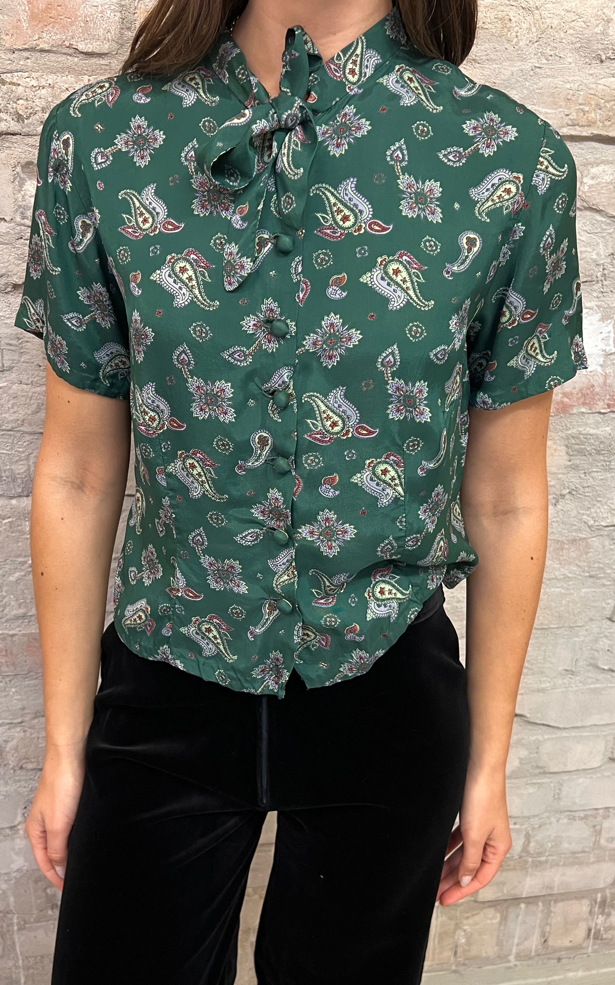 Vintage Pussy Bow Blouse
