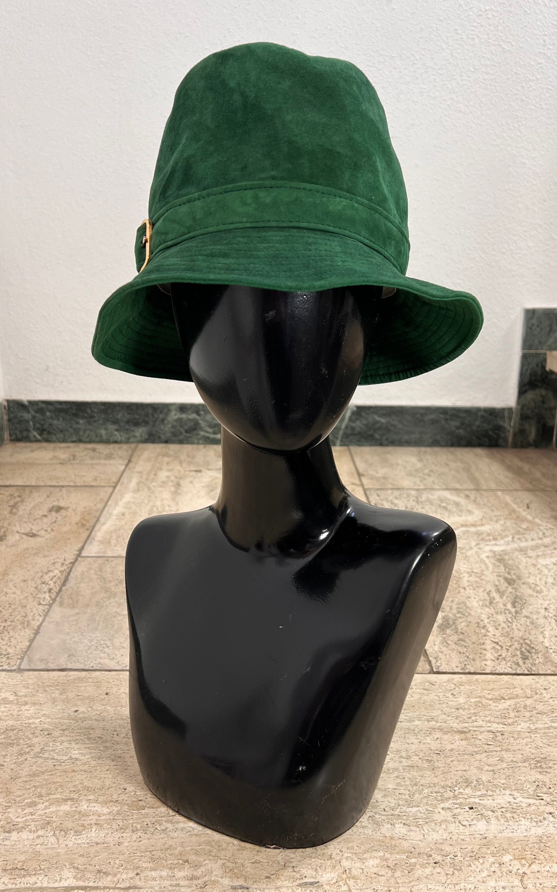 Vintage 70s Suede Bucket Hat