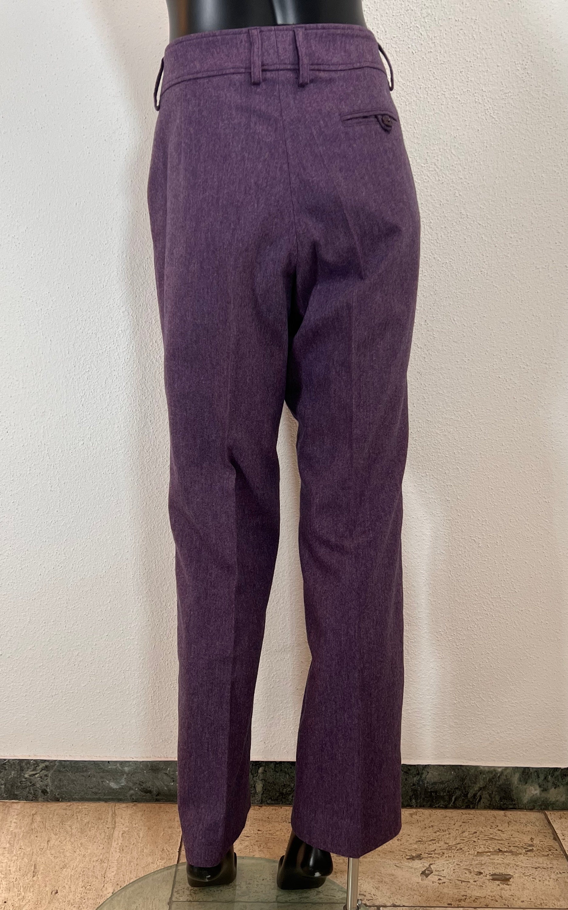 Vintage Madeleine Wool and Cashmere Trouser