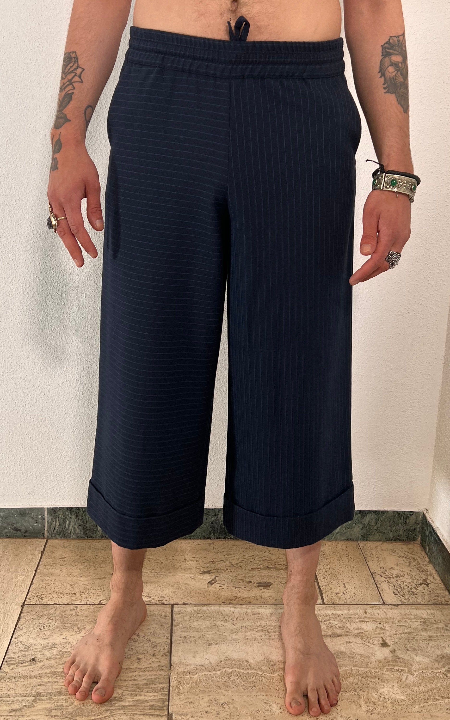 Vintage Emporio Armani 7/8 Pinstripe Pants