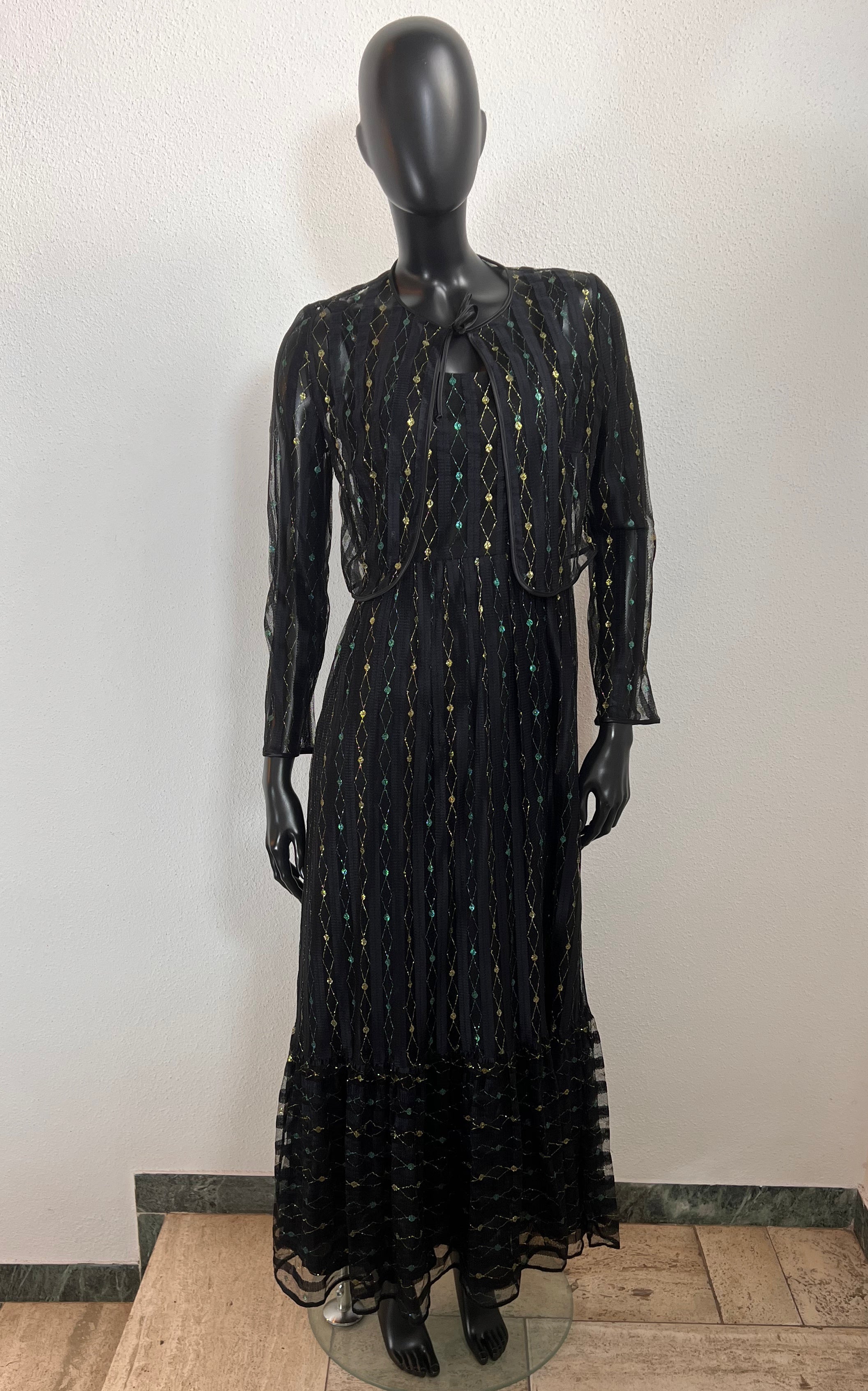 Abito bolero vintage anni '70