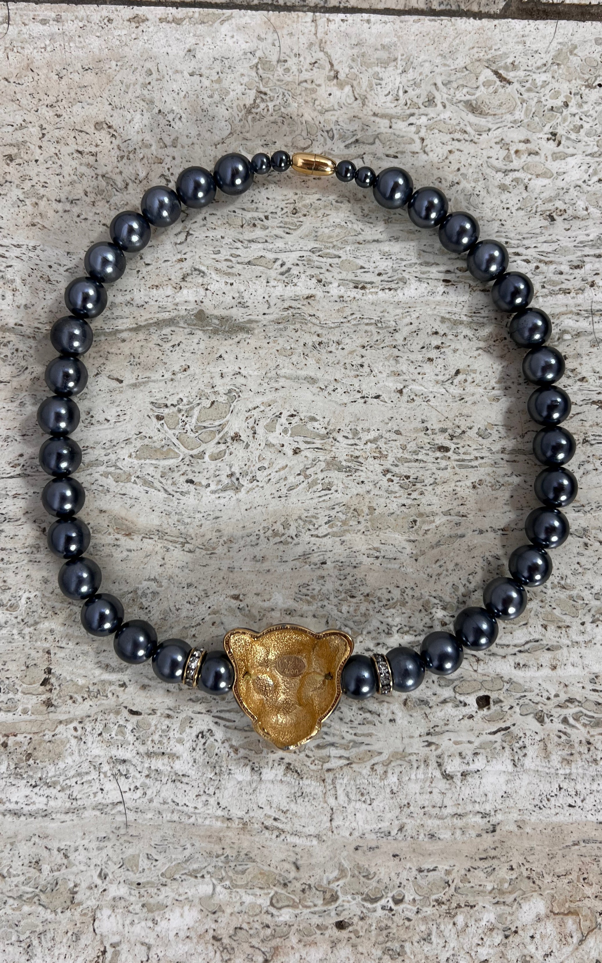 Vintage K.J.L. for Avon Leopard Necklace