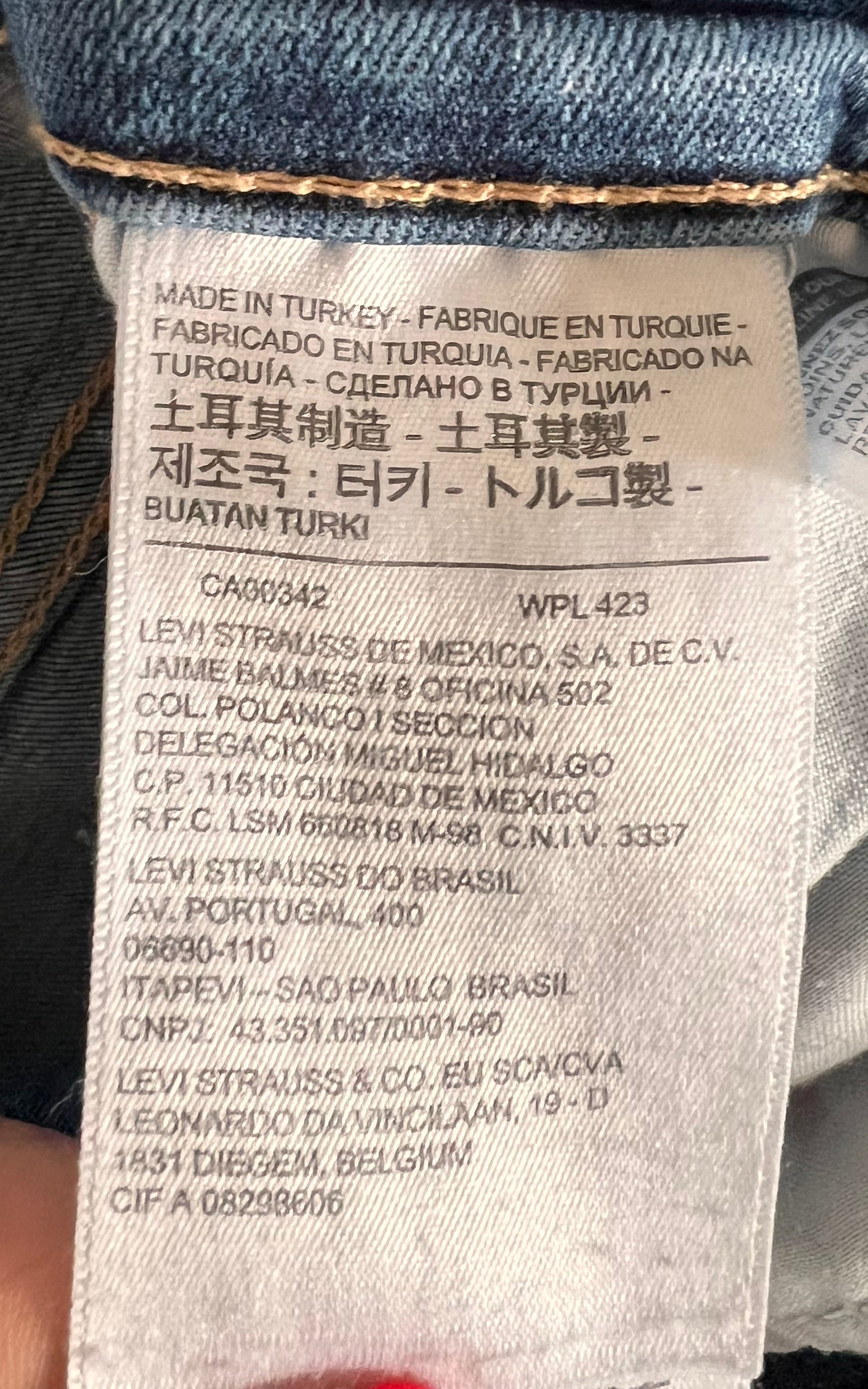 Pantaloni super skinny Levis