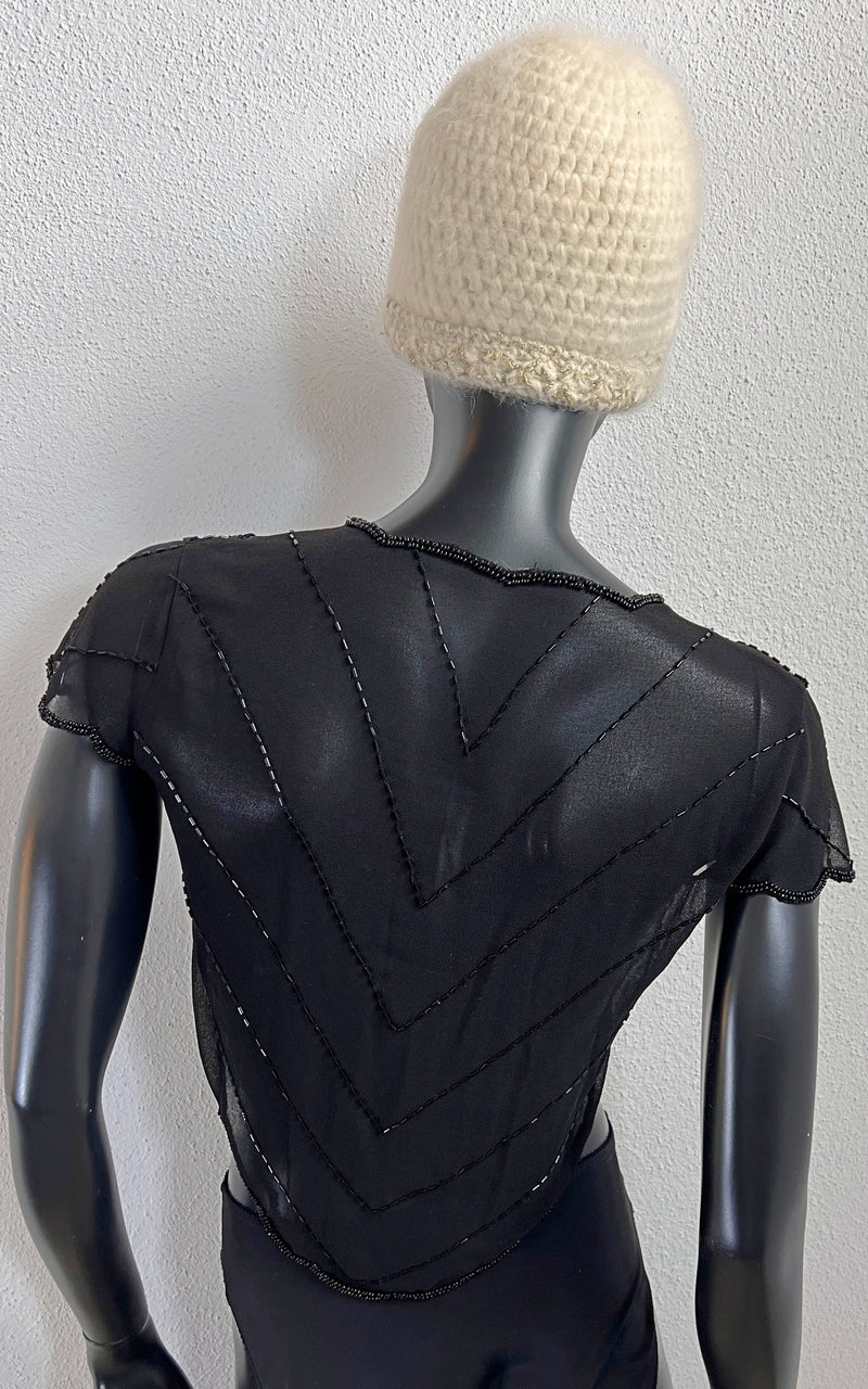 Vintage Sequins Silk Bolero Jacket