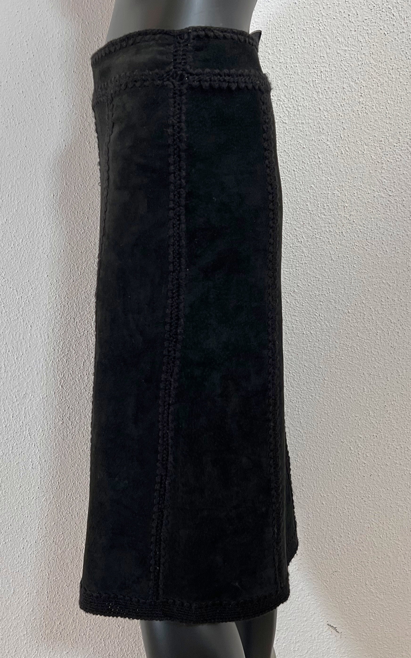 Vintage 90s Suede Skirt