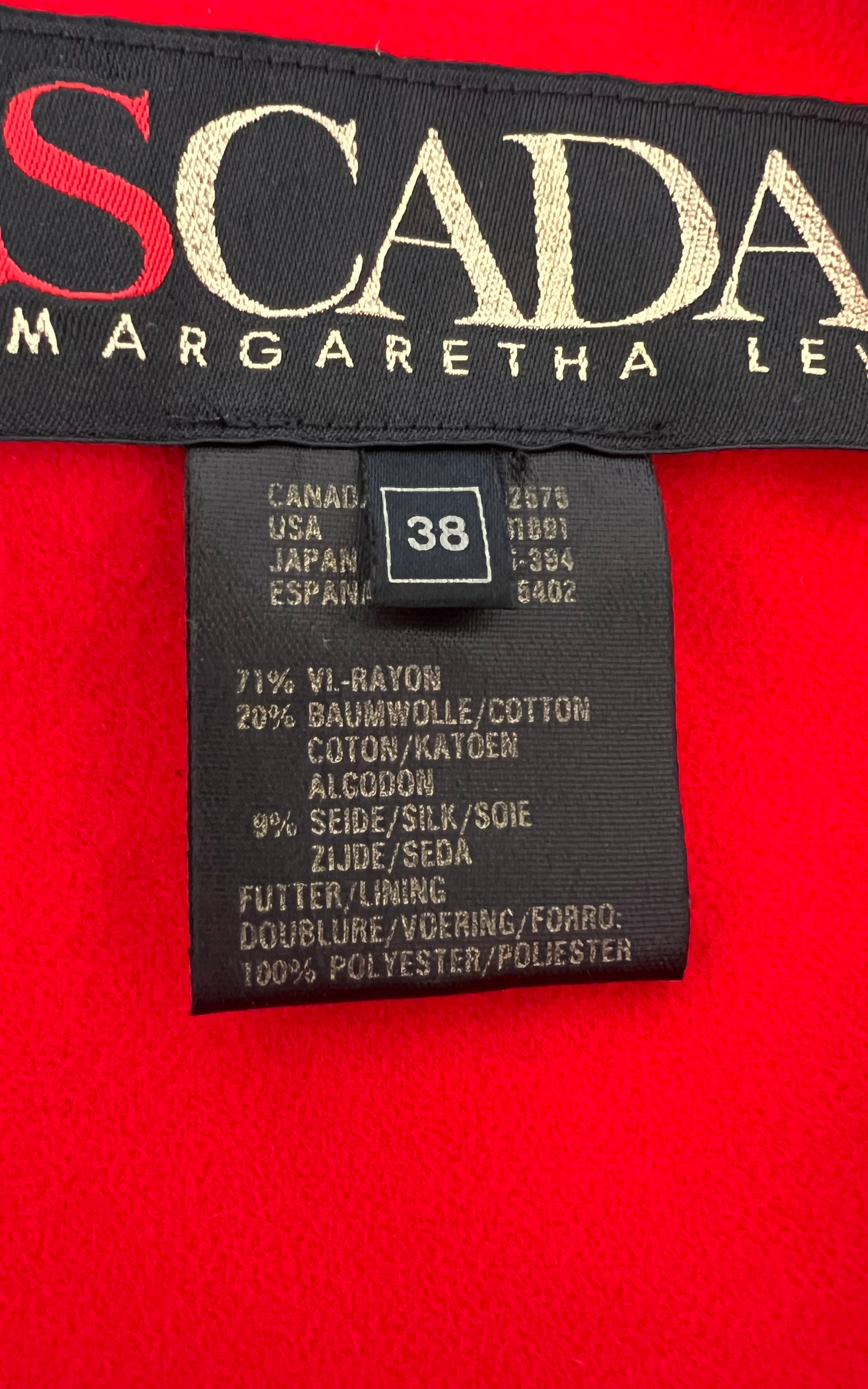 Vintage Escada Brown Velvet Bomber Jacket