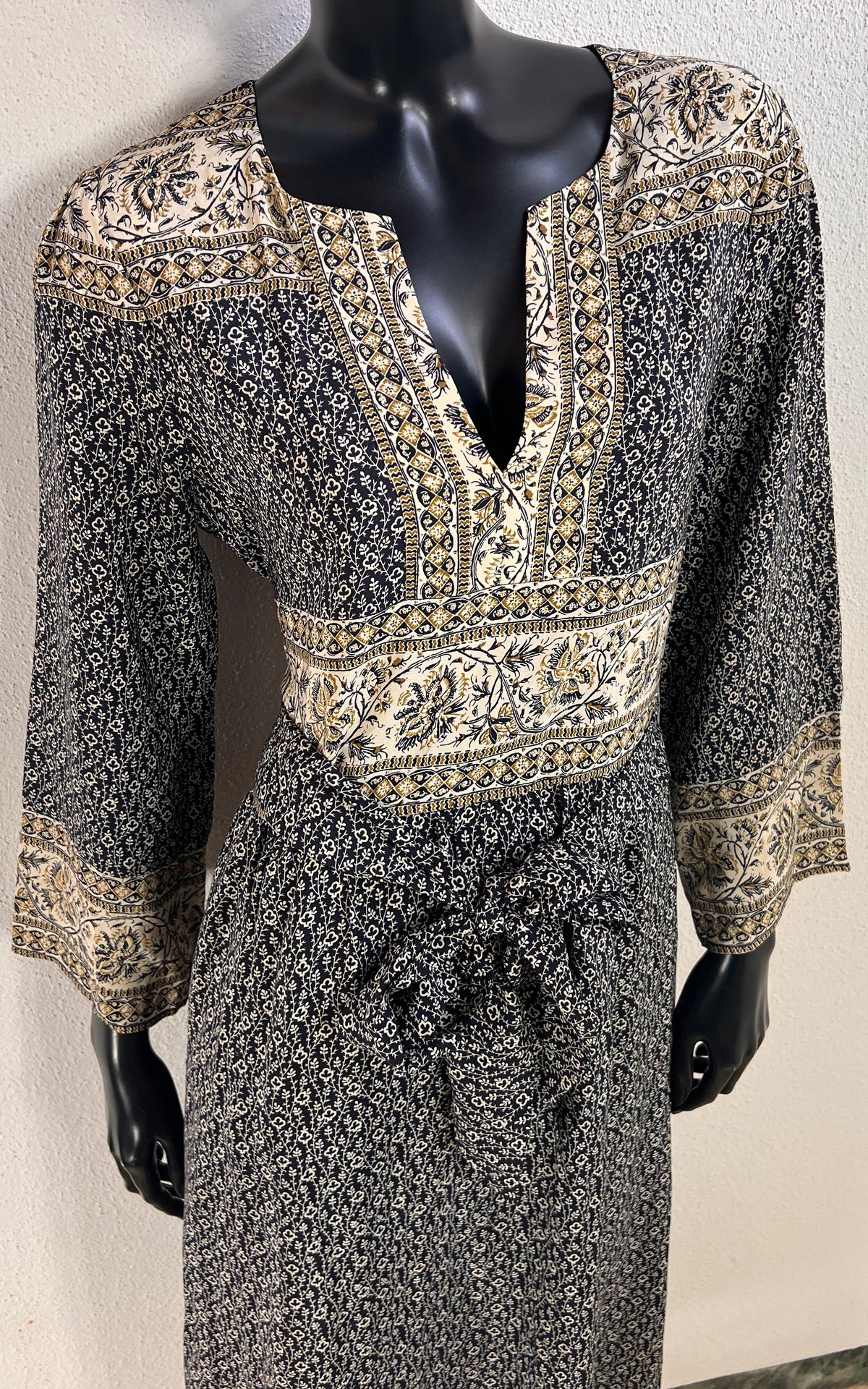Sea New York Silk Dress – Hippie Block Print