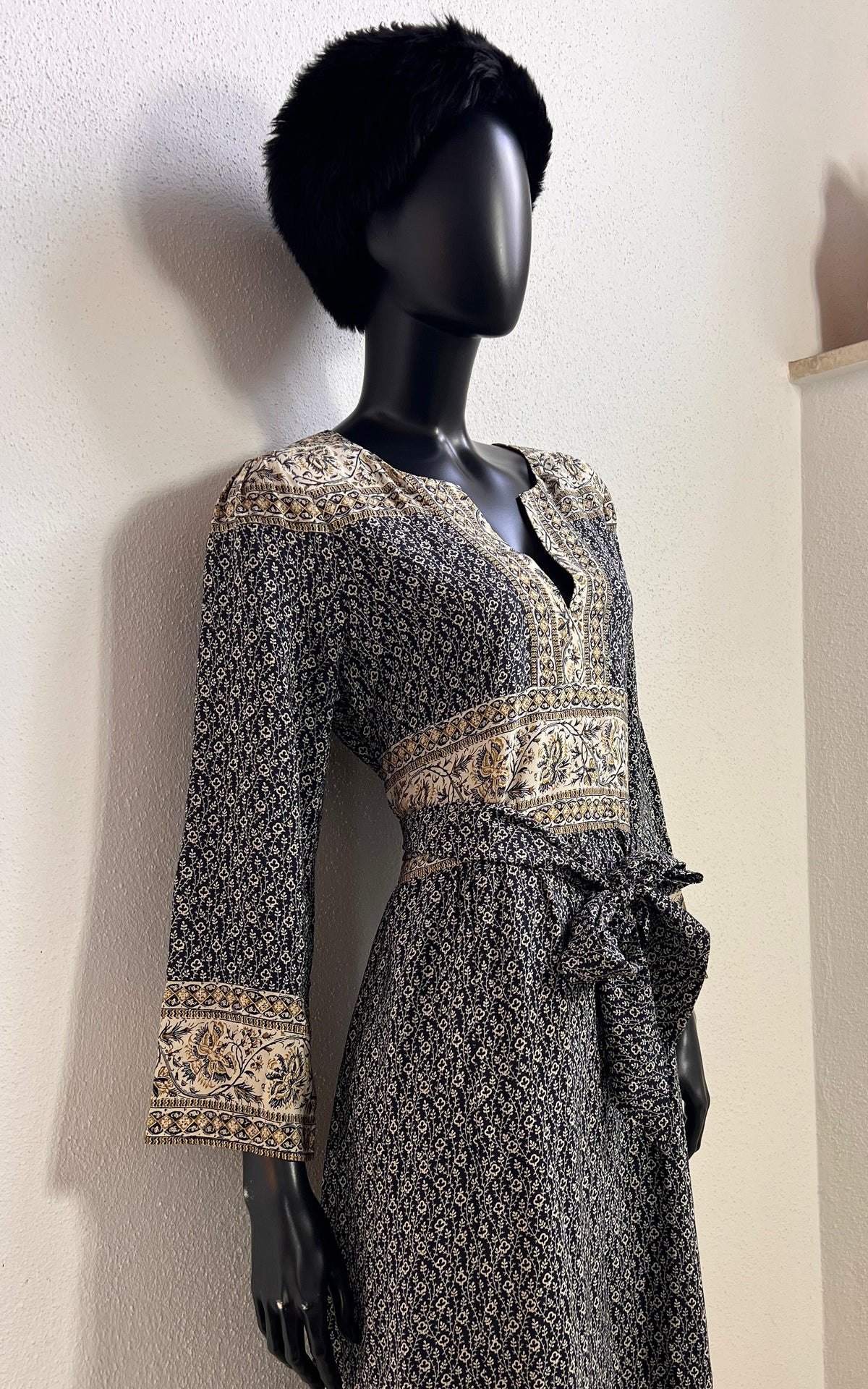 Sea New York Silk Dress – Hippie Block Print