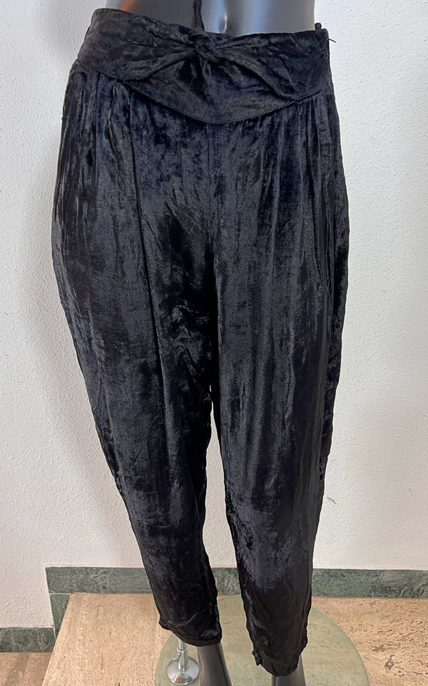 Vintage 80s Velvet Pleated Pant