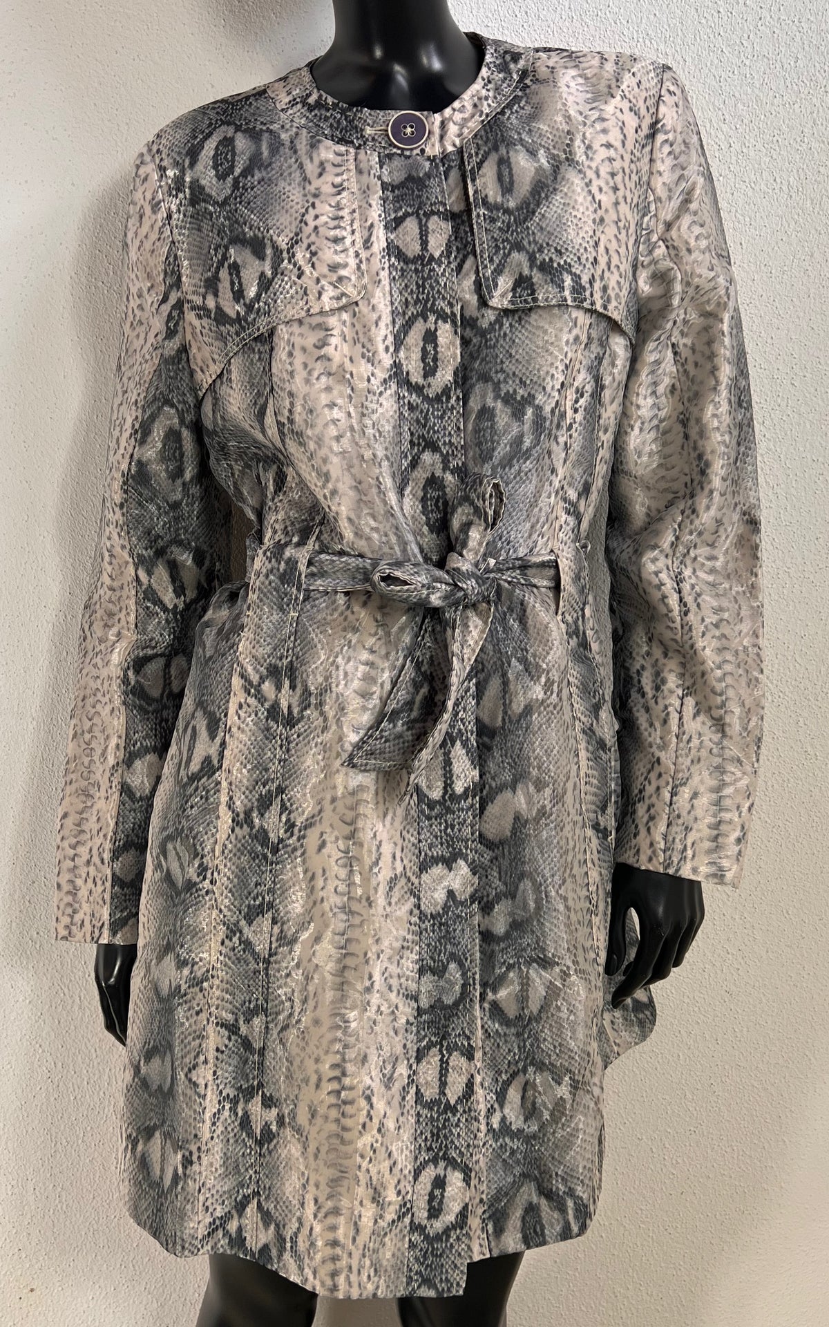 Vintage Alba Moda Snake Print Coat