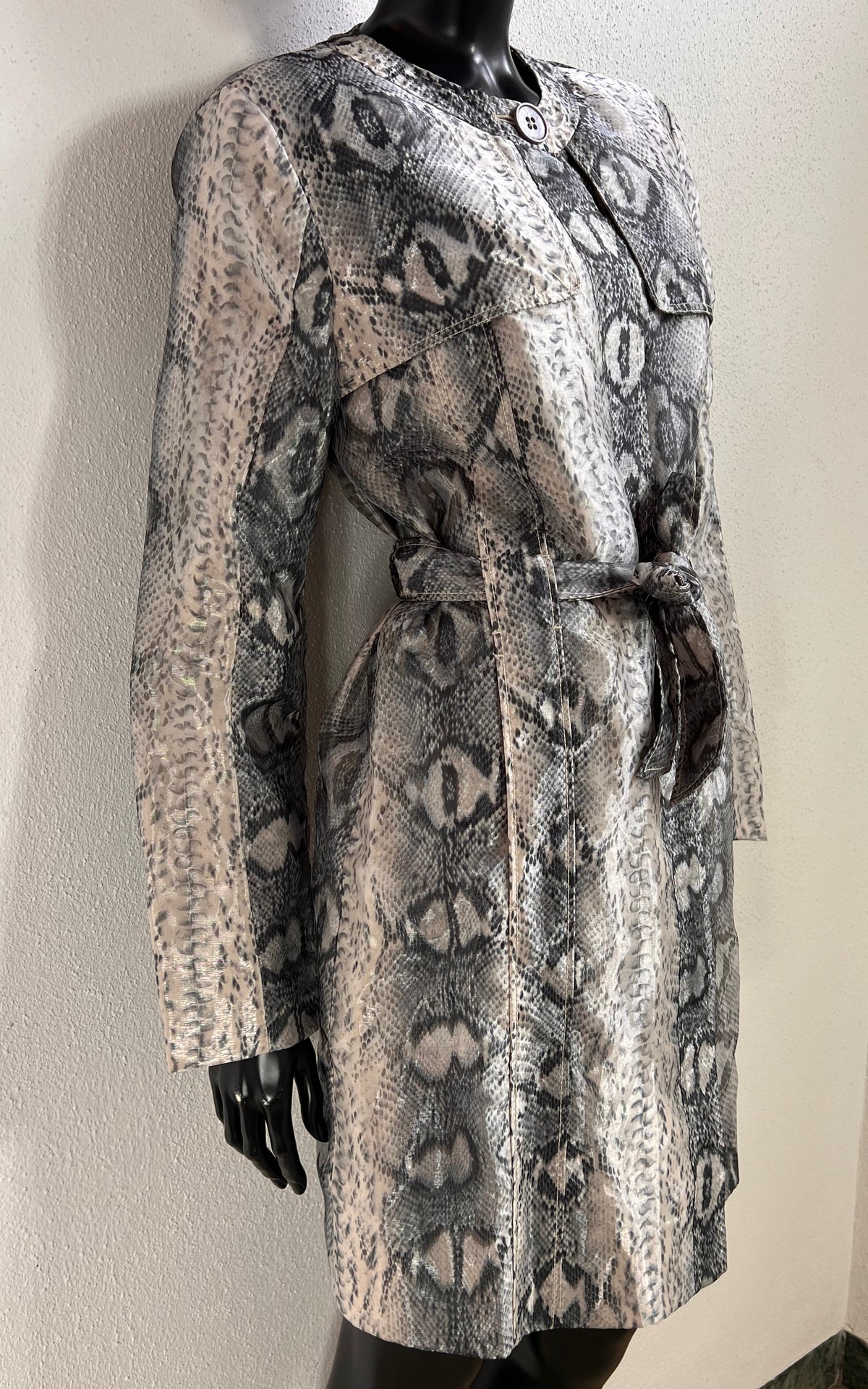Vintage Alba Moda Snake Print Coat