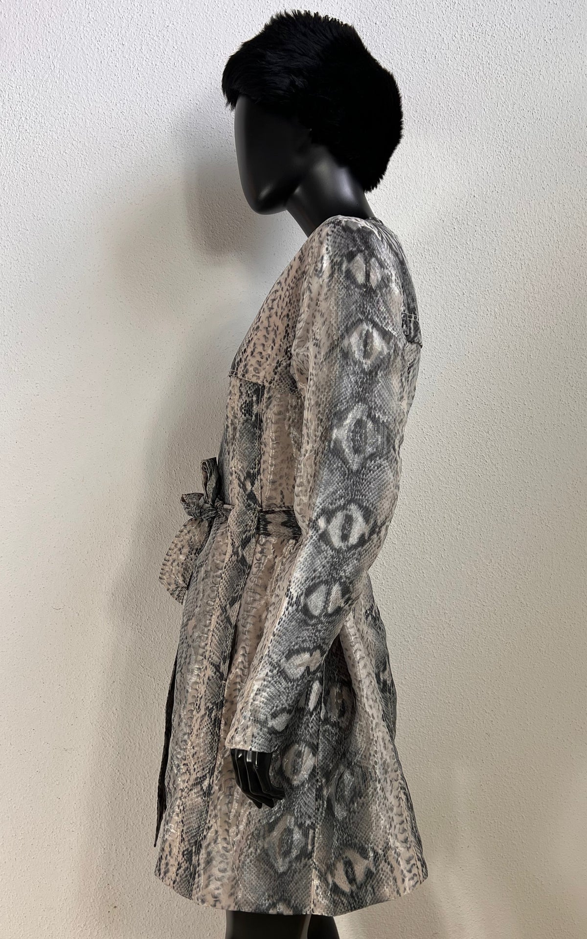Vintage Alba Moda Snake Print Coat