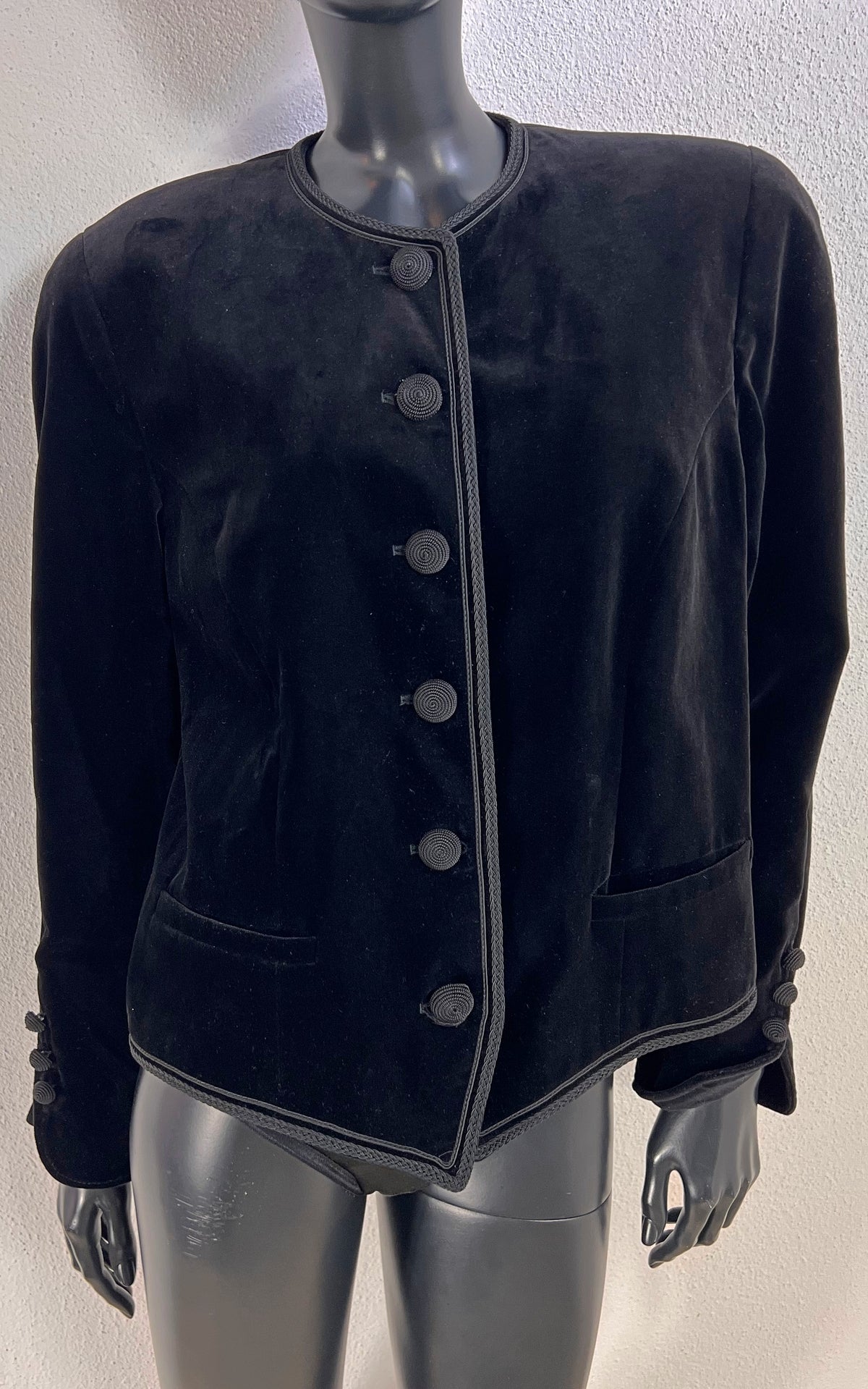 Vintage Antoinette Black Velvet Jacket