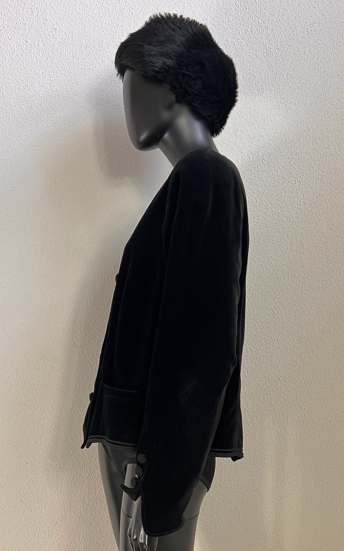 Vintage Antoinette Black Velvet Jacket