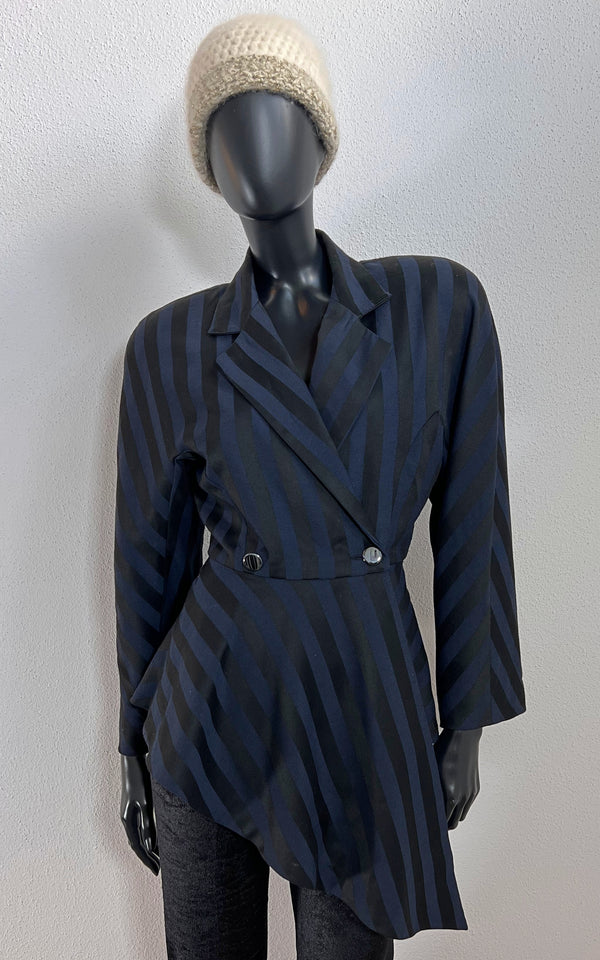 Vintage Striped Blazer Jacket