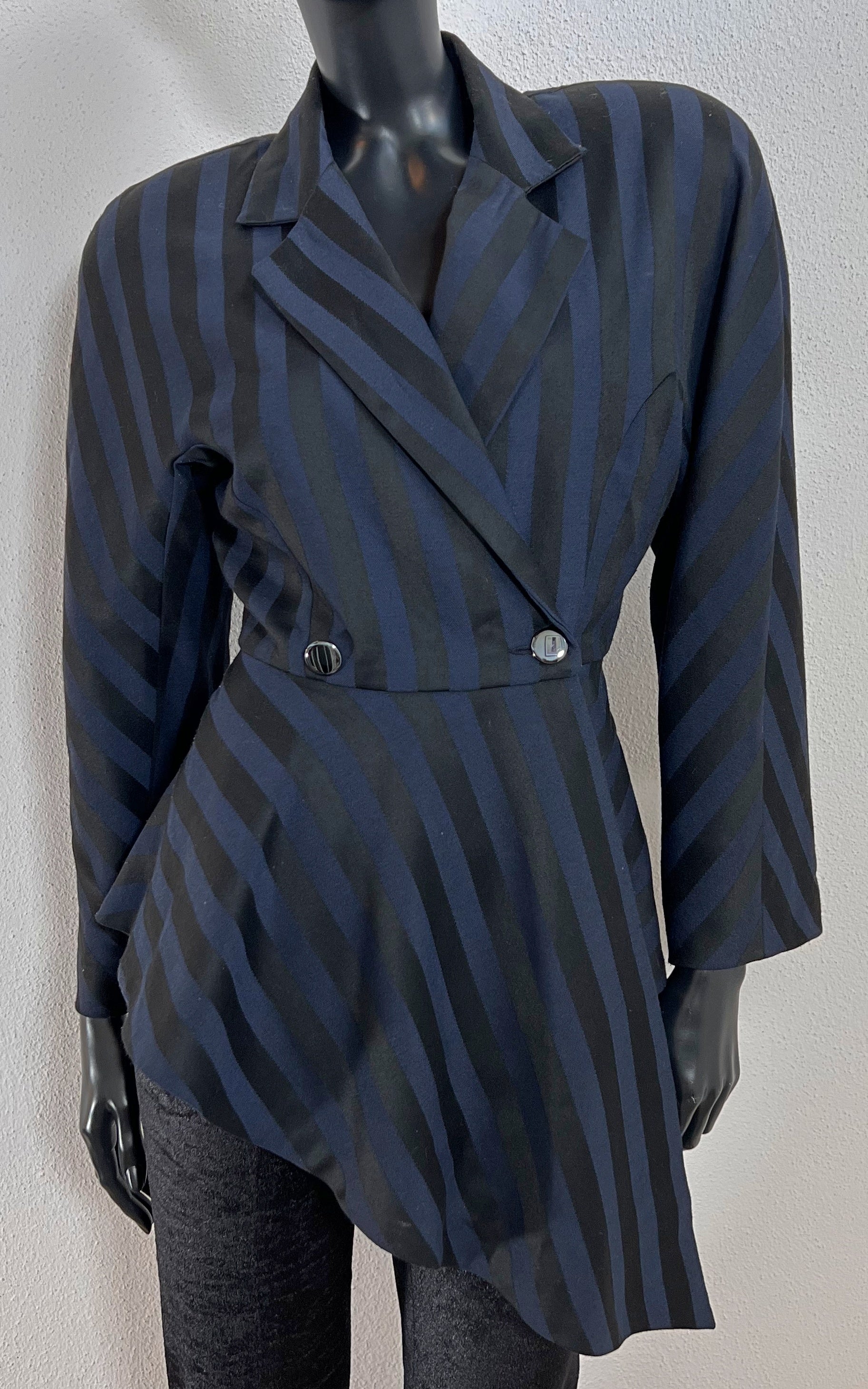 Vintage Striped Blazer Jacket