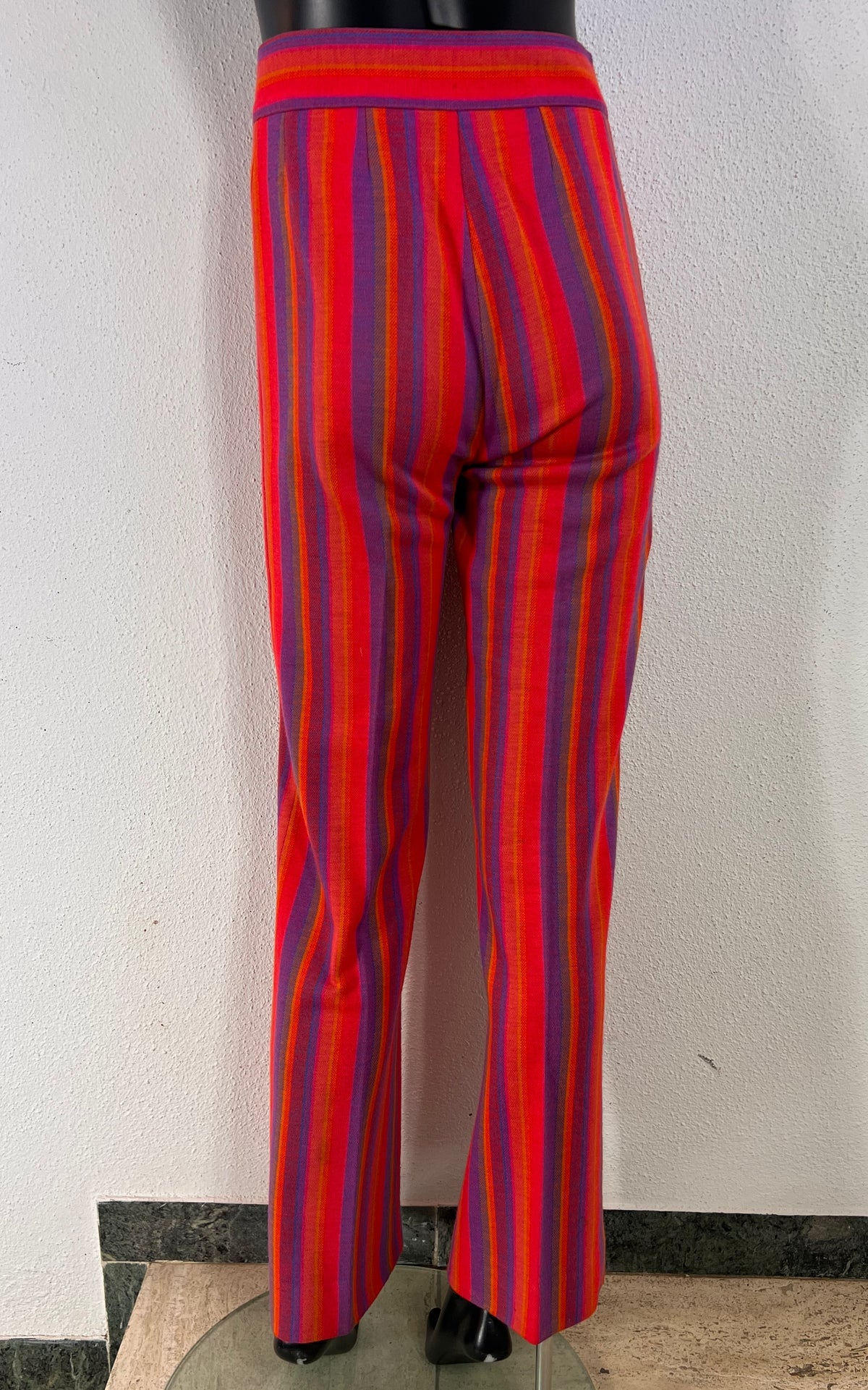 Vintage 1970s Rodier Paris Striped Trouser Suit