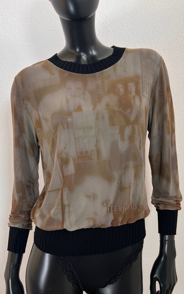 Vintage 90s Louise FD Mesh Shirt