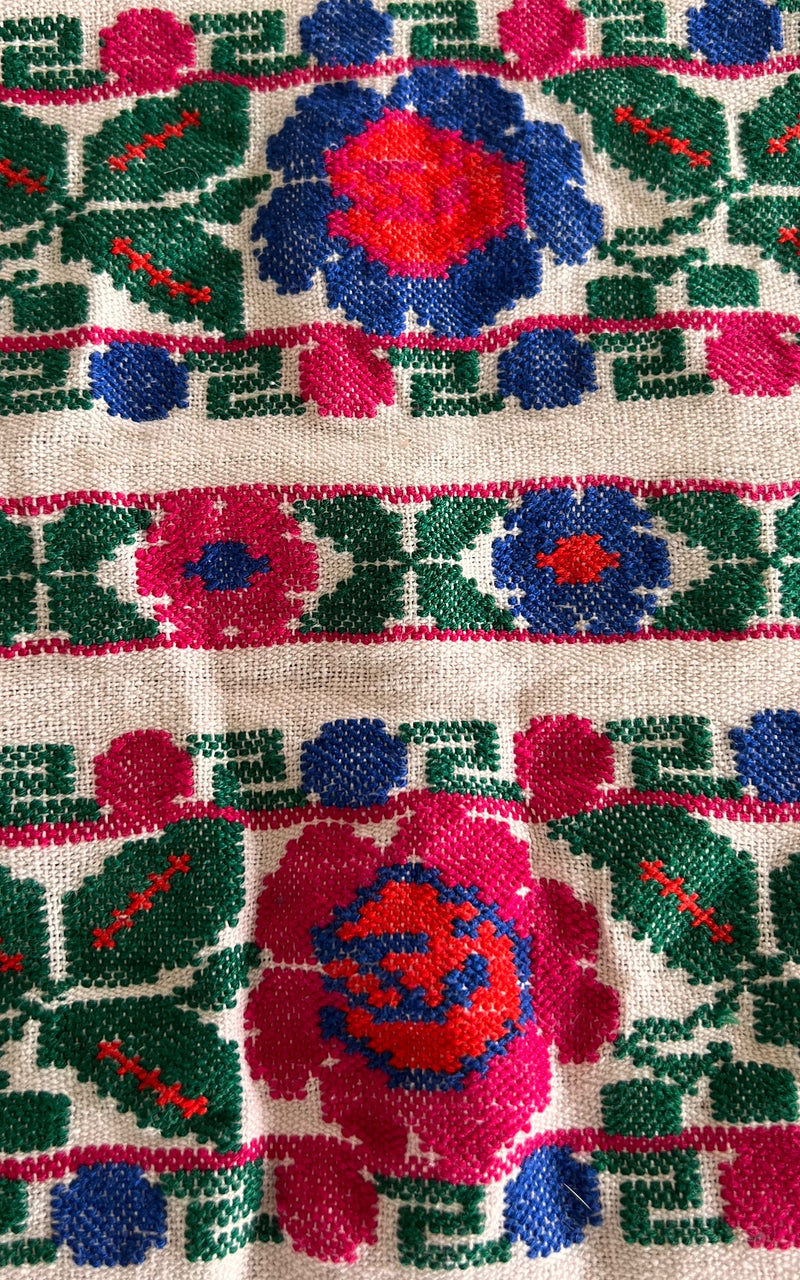 Vintage 70s Mexican Caftan Dress