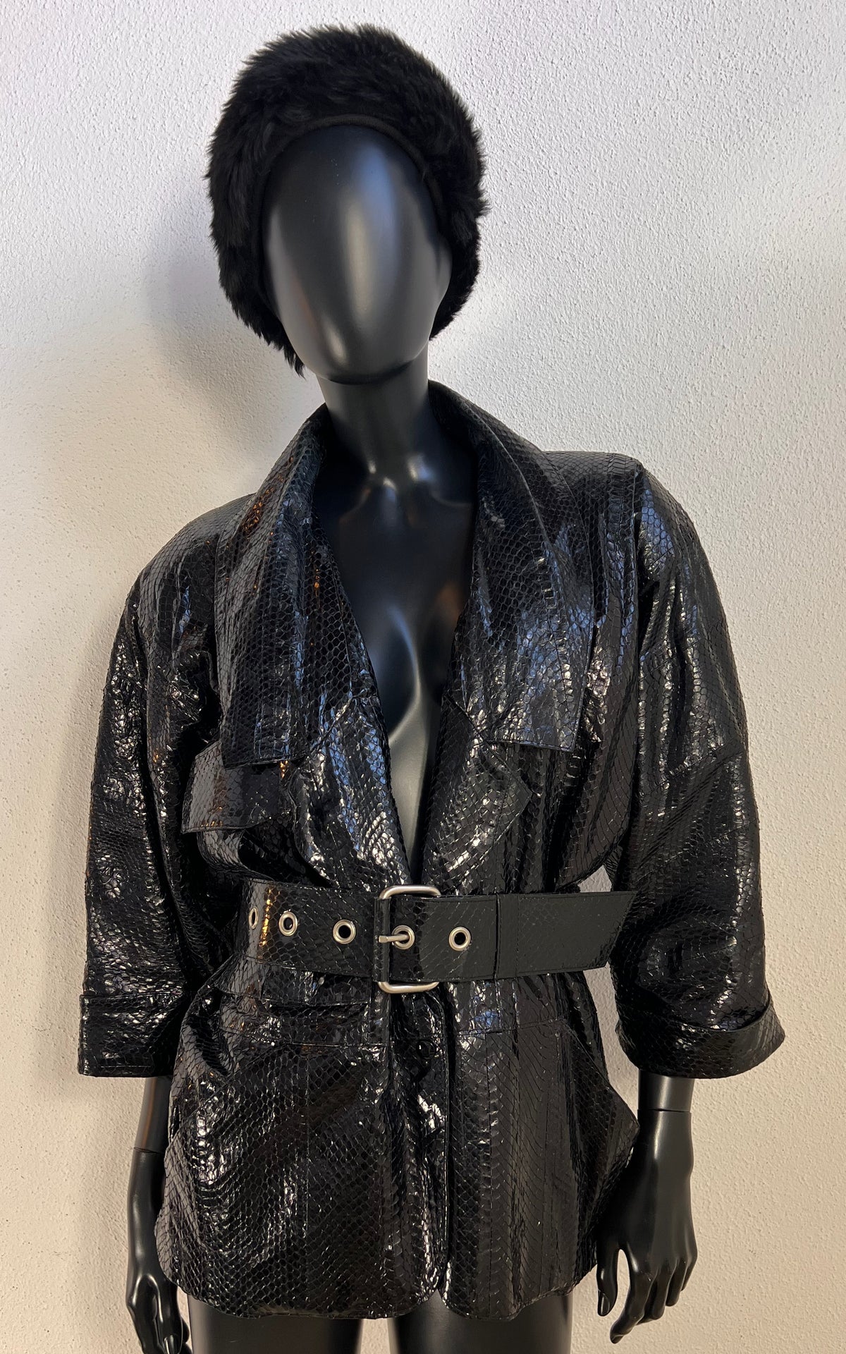 Vintage 80s Kyra Düsseldorf Python Skin Jacket