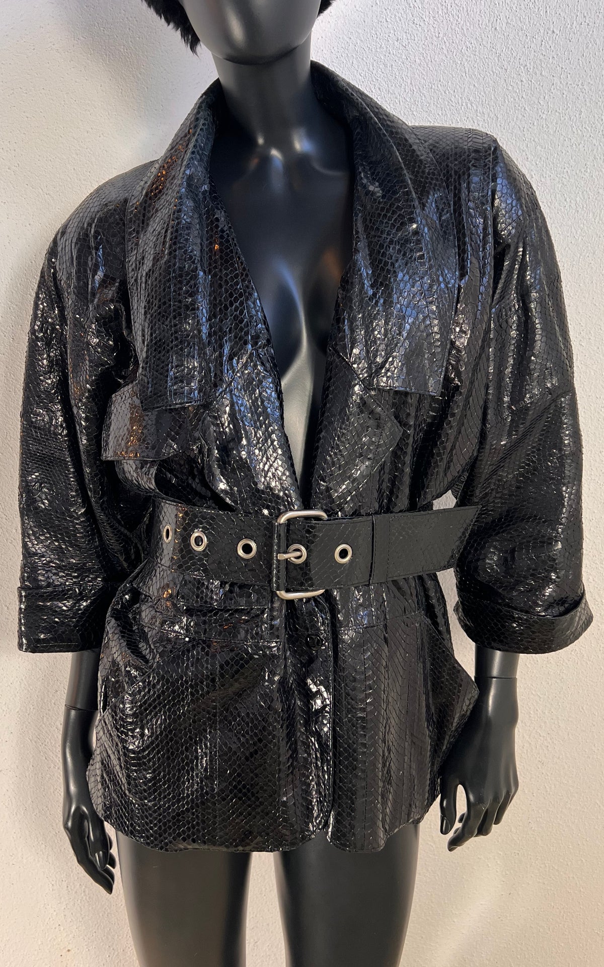 Vintage 80s Kyra Düsseldorf Python Skin Jacket