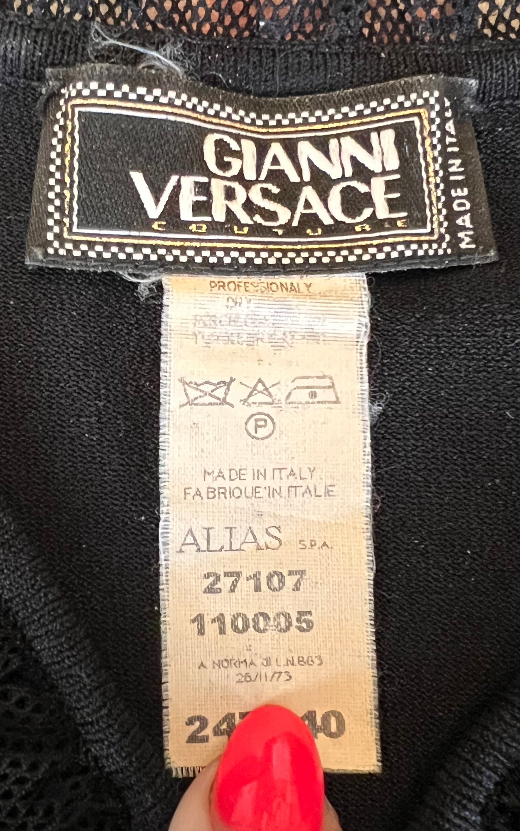 Vintage 90s Versace Couture Knit Shirt