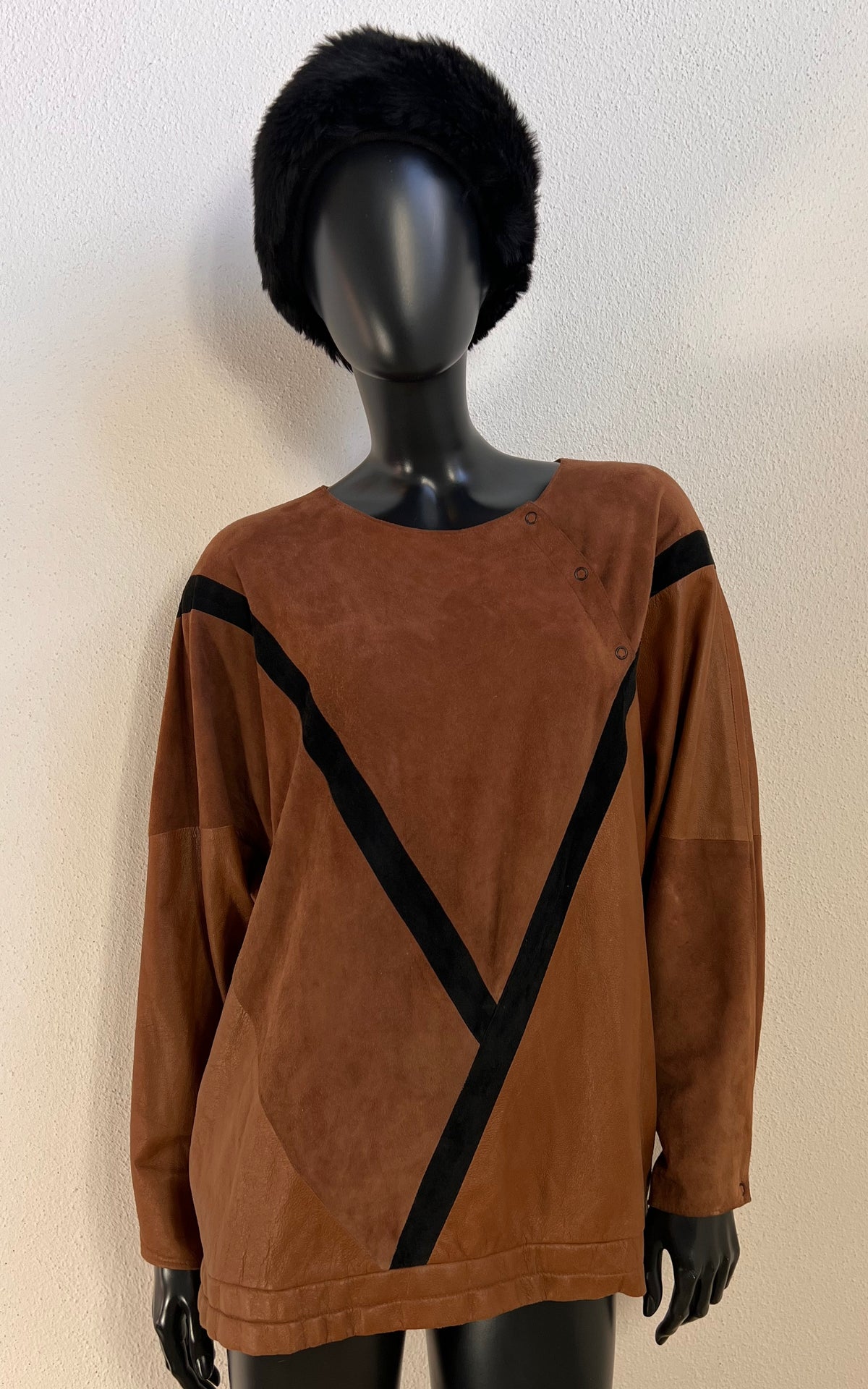 Vintage Zeiler Suede Leather Sweater