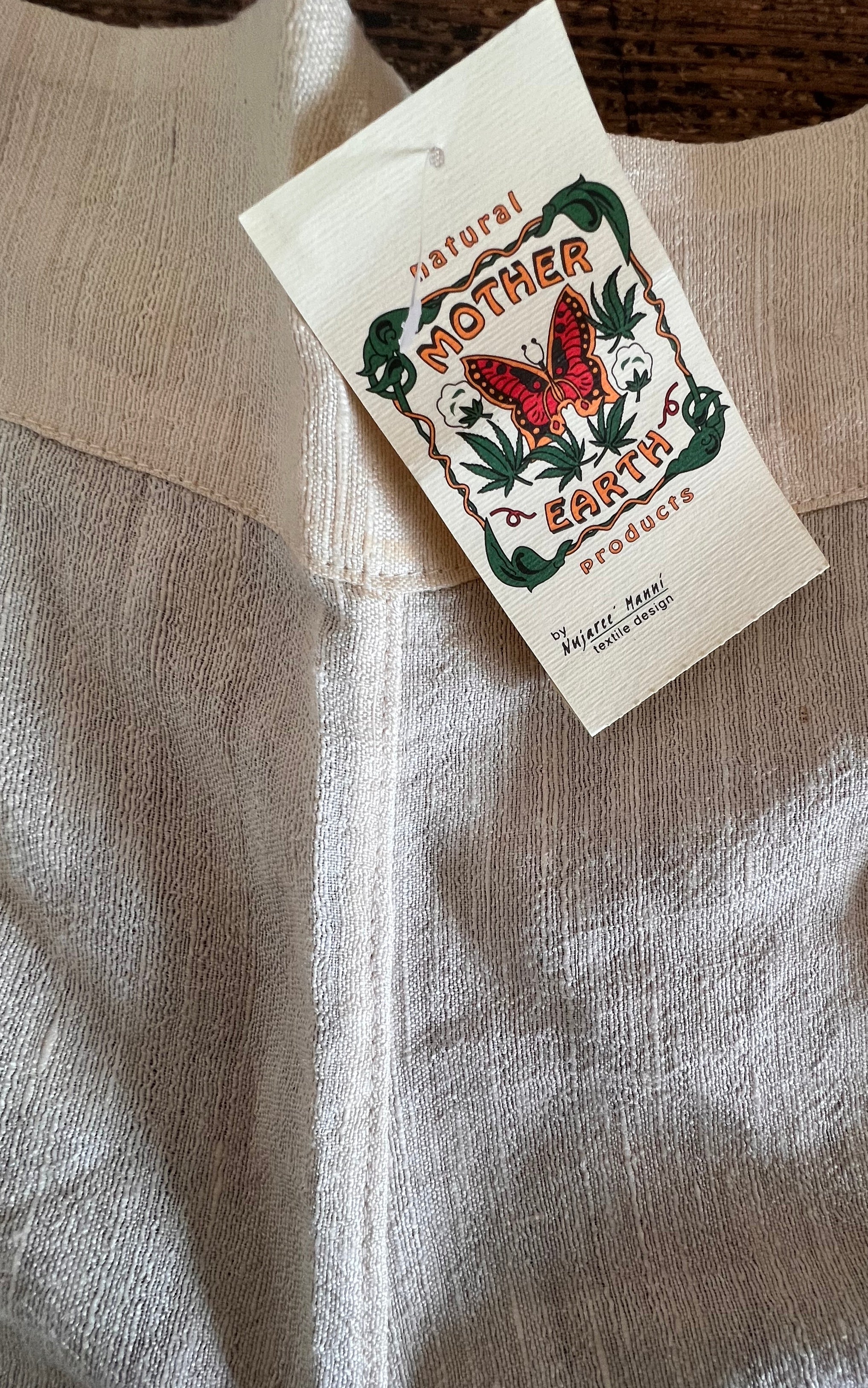 Vintage MENS Deadstock Raw Silk Pants