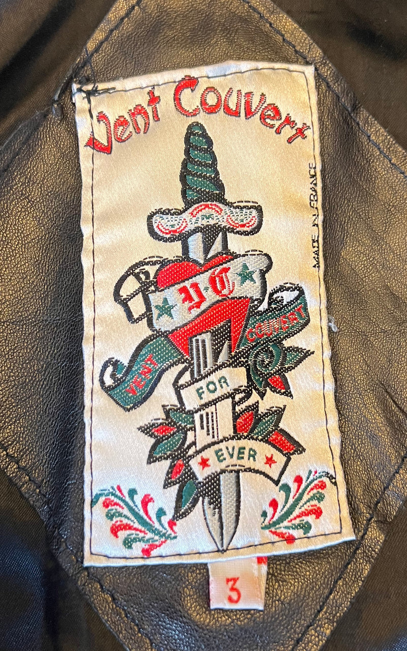 Vintage Cropped Leather Jacket