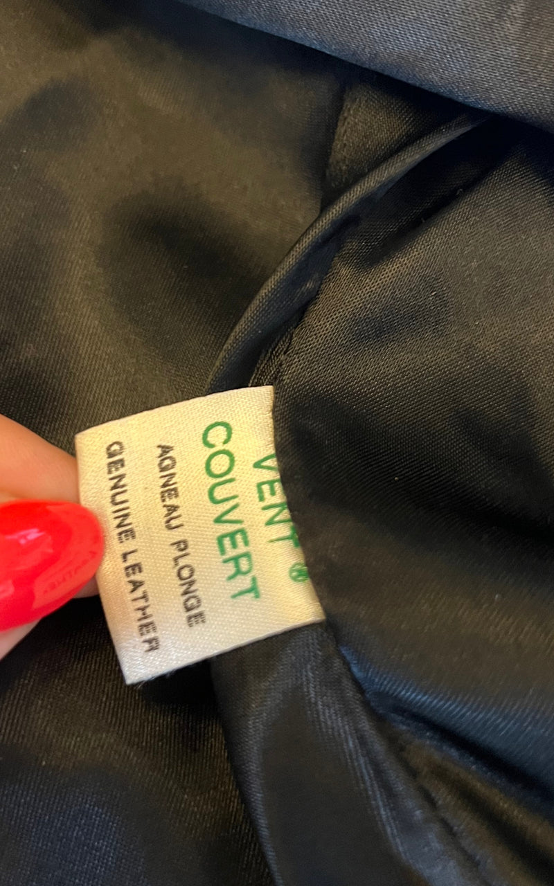 Vintage Cropped Leather Jacket