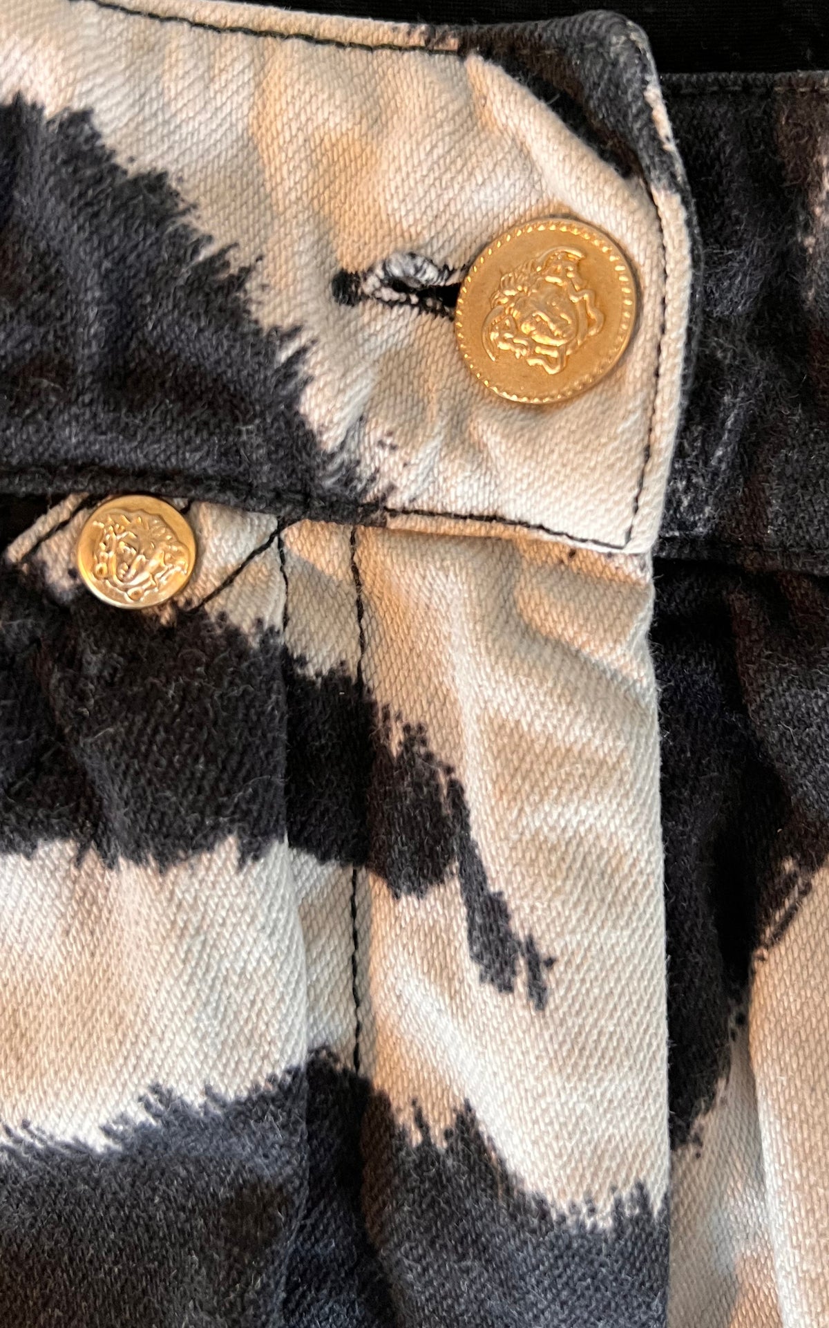 Vintage Gianni Versace Couture Zebra Print Trousers